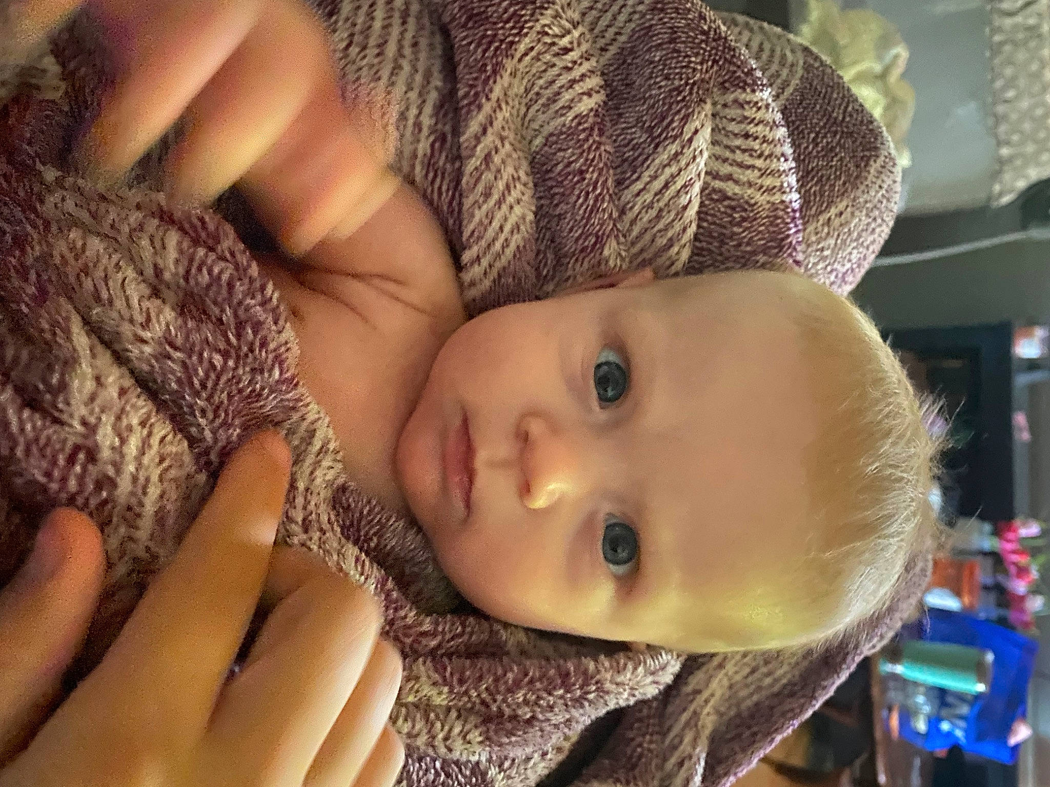 Adaline is registered to the contest to win money with this photo: baby, cheek, child, eye, eyebrow, eyelash, face, finger, gesture, hand, headgear, human_body, iris, lip, mouth, nail, nose, person, skin, thumb