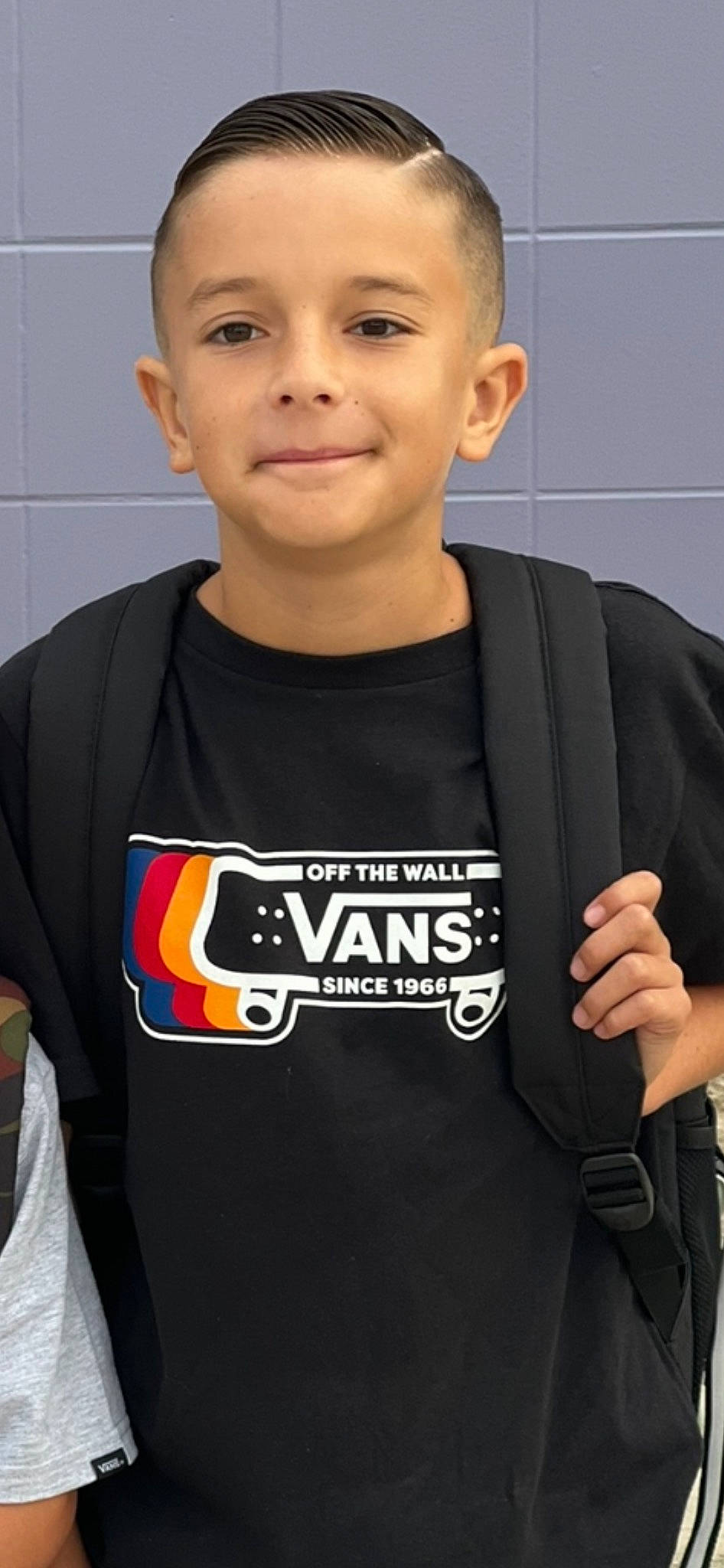 Cash is registered to the contest to win money with this photo: active_shirt, buzz_cut, caesar_cut, chest, cool, crew_cut, electric_blue, forehead, gesture, happy, joy, logo, neck, outerwear, person, personal_protective_equipment, sleeve, smile, sportswear, t_shirt