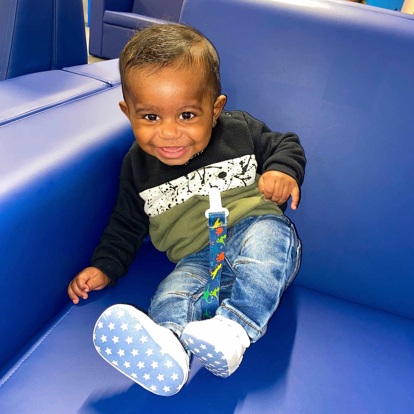 Liam joined the competition — help win amazing prizes! accessories, baby, bodypart, boy, child, clothing, coat, computerhardware, couch, cushion, electronics, face, finger, footwear, furniture, hair, hand, happy, hardware, head