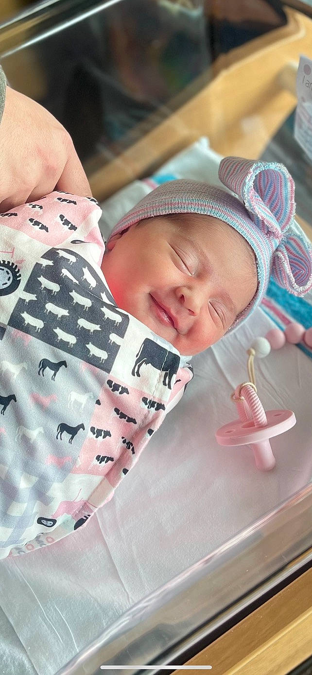 Reagan joined the competition — help win amazing prizes! baby_products, child, eyelash, facial_expression, fashion_accessory, flesh, font, fun, happy, headwear, human, leisure, magenta, pattern, people, person, pink, product, skin, smile