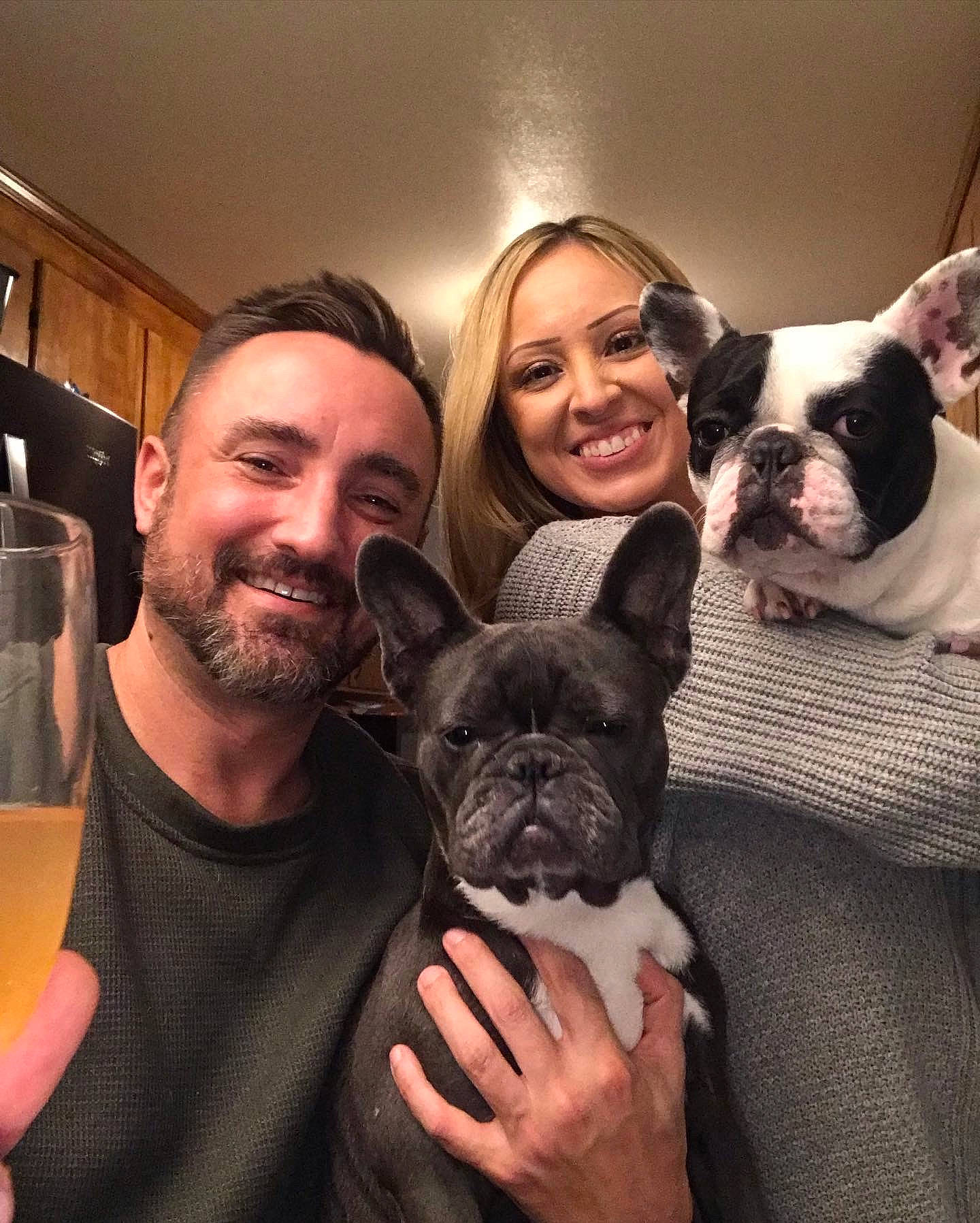 Coop joined the competition — help win amazing prizes! beard, boston_terrier, bulldog, carnivore, comfort, companion_dog, cool, dog, dog_breed, ear, eyewear, fawn, formal_wear, happy, human, skin, smile, snout, t_shirt, toy_dog