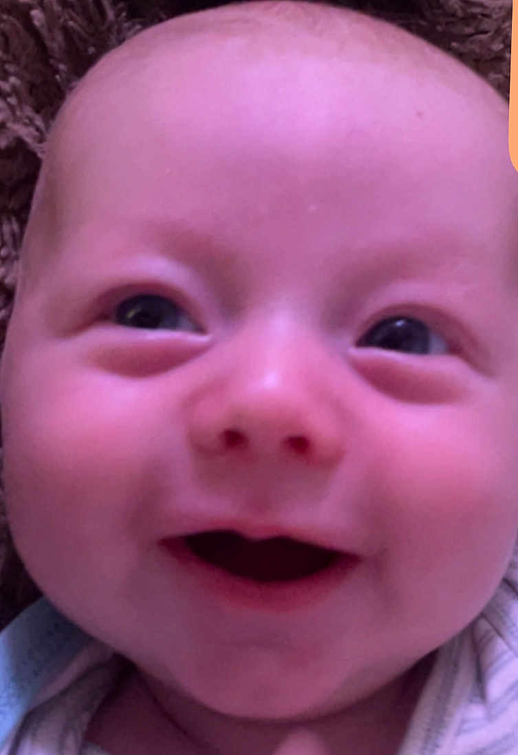 Frederick joined the competition — help win amazing prizes! baby, face, smile, close_up, joy, infant, child, happy, skin, eyes, mouth, cheeks, expression, head, person, cute, adorable, portrait, young, human