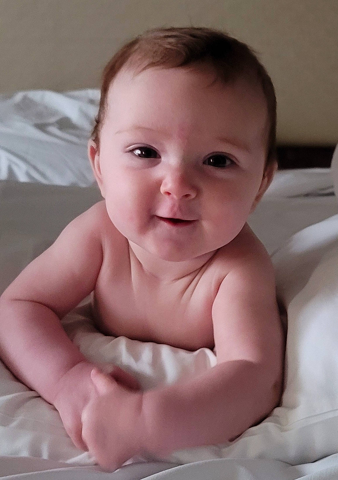 Stephanie is registered to the contest to win money with this photo: baby, cheek, chest, child, chin, comfort, eyebrow, fun, happy, iris, lip, mouth, muscle, neck, nose, person, skin, smile, stomach, thumb