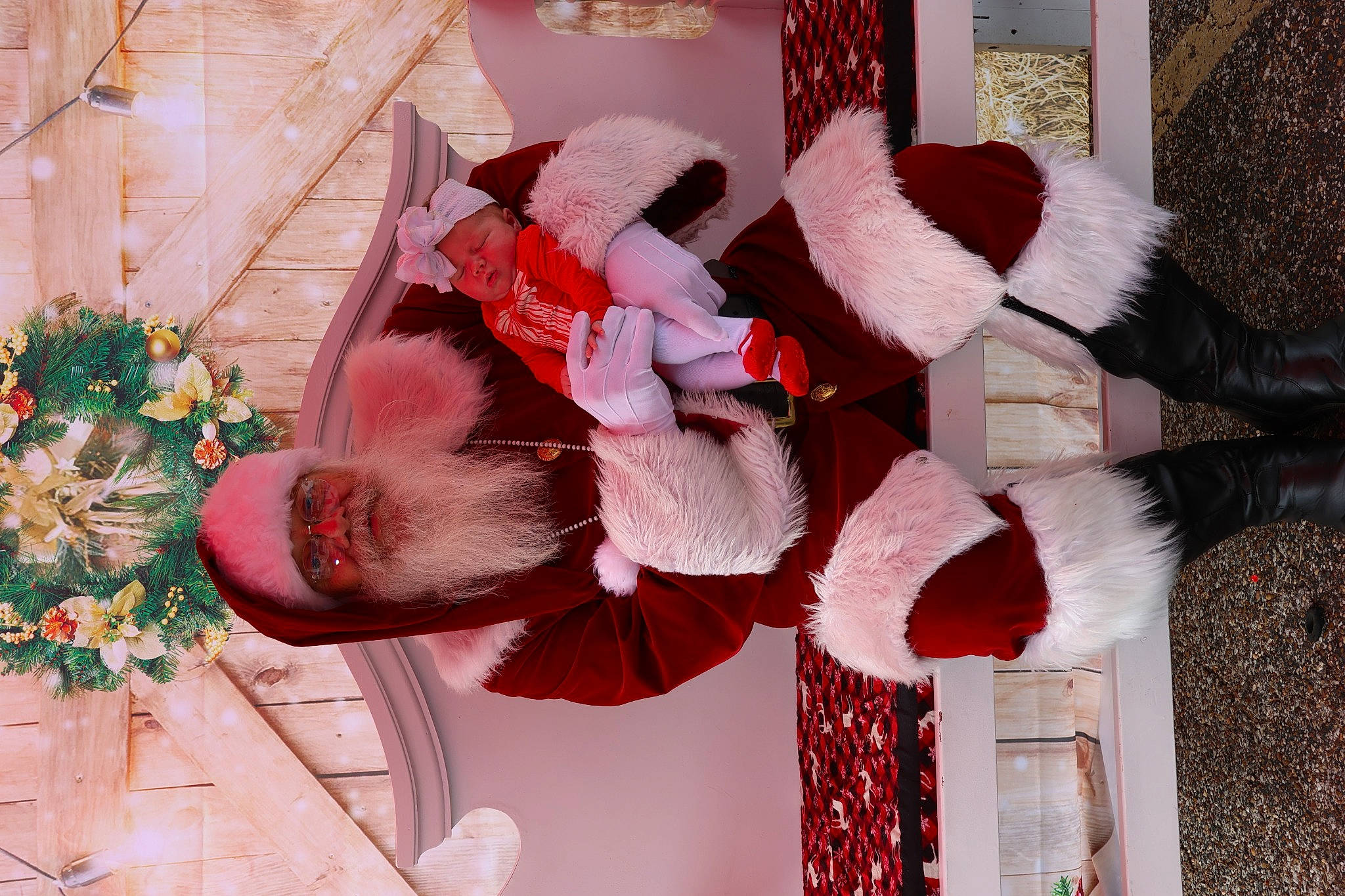 Lilah joined the competition — help win amazing prizes! carmine, chair, christmas, christmas_decoration, christmas_eve, christmas_ornament, event, headwear, holiday, holiday_ornament, interior_design, ornament, person, plant, red, santa_claus, stuffed_toy, textile, tradition, tree