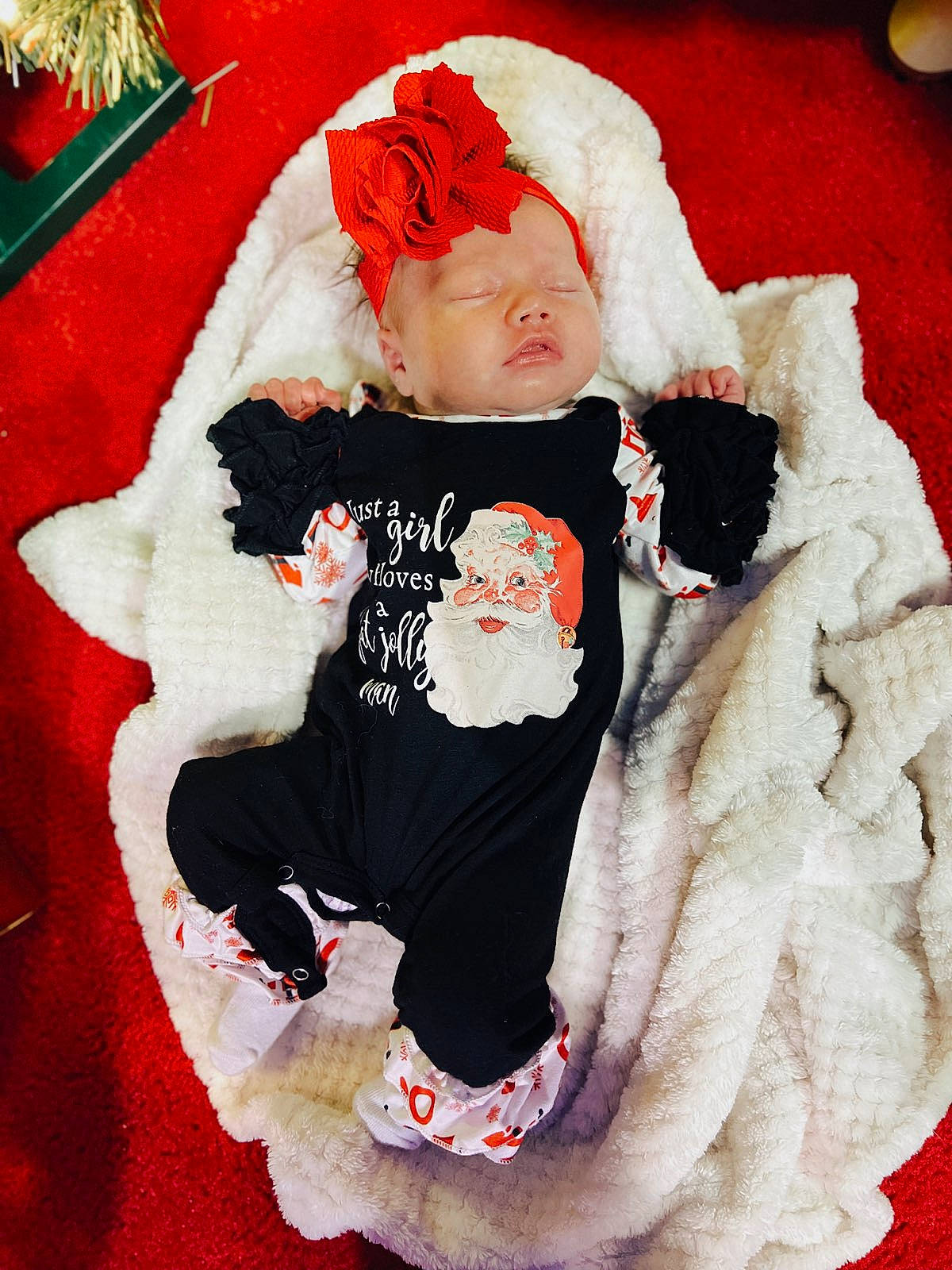 Lilah is registered to the contest to win money with this photo: baby, baby_toddler_clothing, carmine, cheek, child, costume_accessory, costume_hat, face, fictional_character, fur, fur_clothing, mammal, outerwear, pattern, person, pink, room, sitting, sleeve, textile