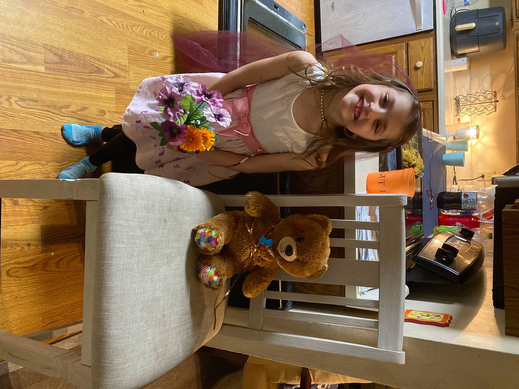 Addilyn joined the competition — help win amazing prizes! child, engineering, flooring, fun, hardwood, hat, joy, leisure, machine, person, picture_frame, room, smile, television, toy, wood