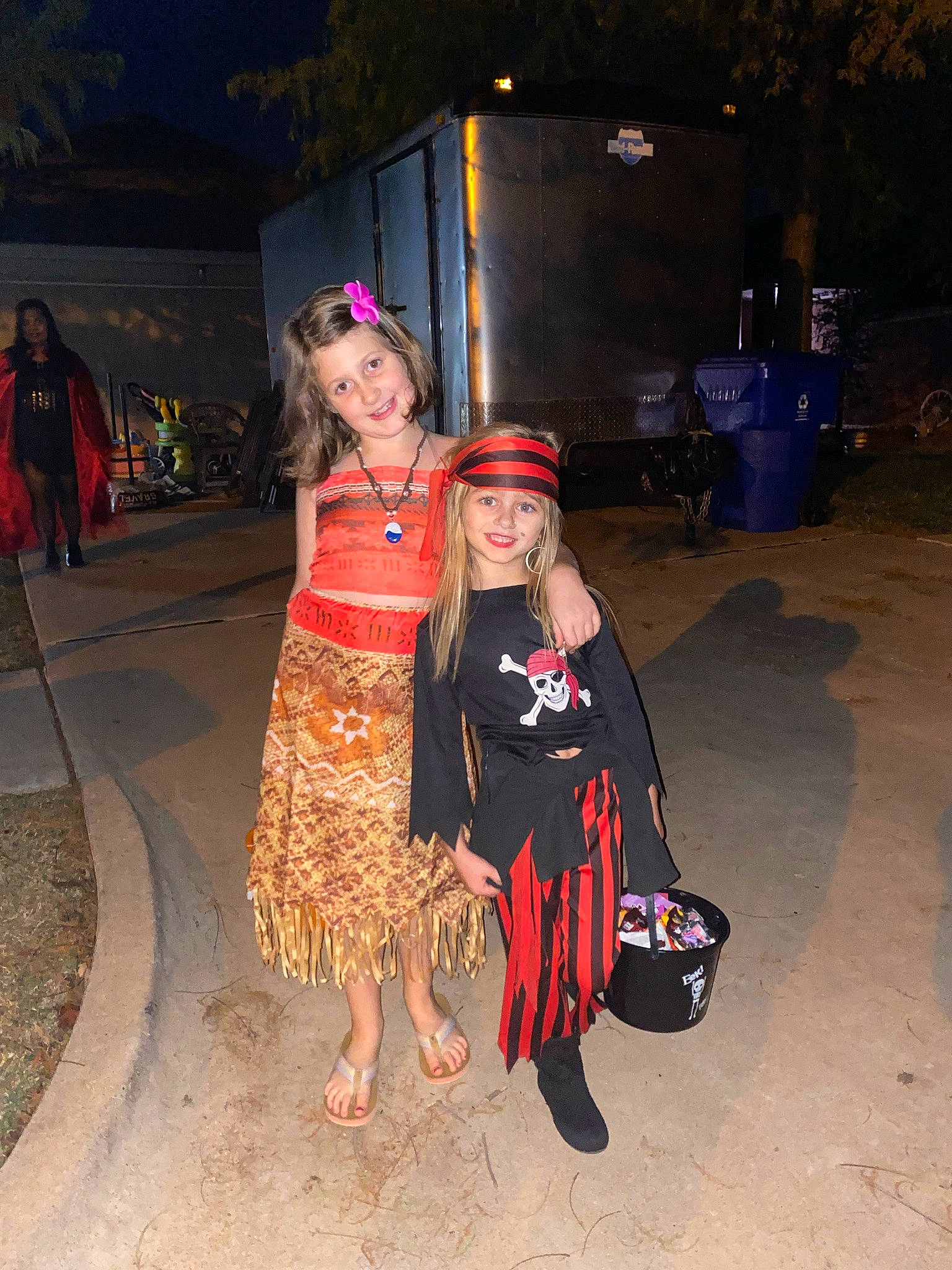 Charlee joined the competition — help win amazing prizes! asphalt, child, costume, entertainment, event, fashion_design, fun, headwear, joy, leisure, luggage_and_bags, midnight, night, person, road_surface, sandal, smile, street, toddler, tradition