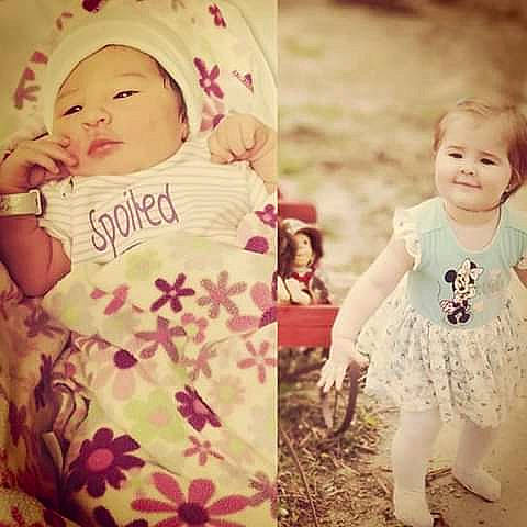 Lindsey is registered to the contest to win money with this photo: baby, cheek, child, cool, daughter, facial_expression, happy, joy, love, person, photo_caption, photography, pink, play, product, sibling, sleeve, smile, t_shirt, toddler