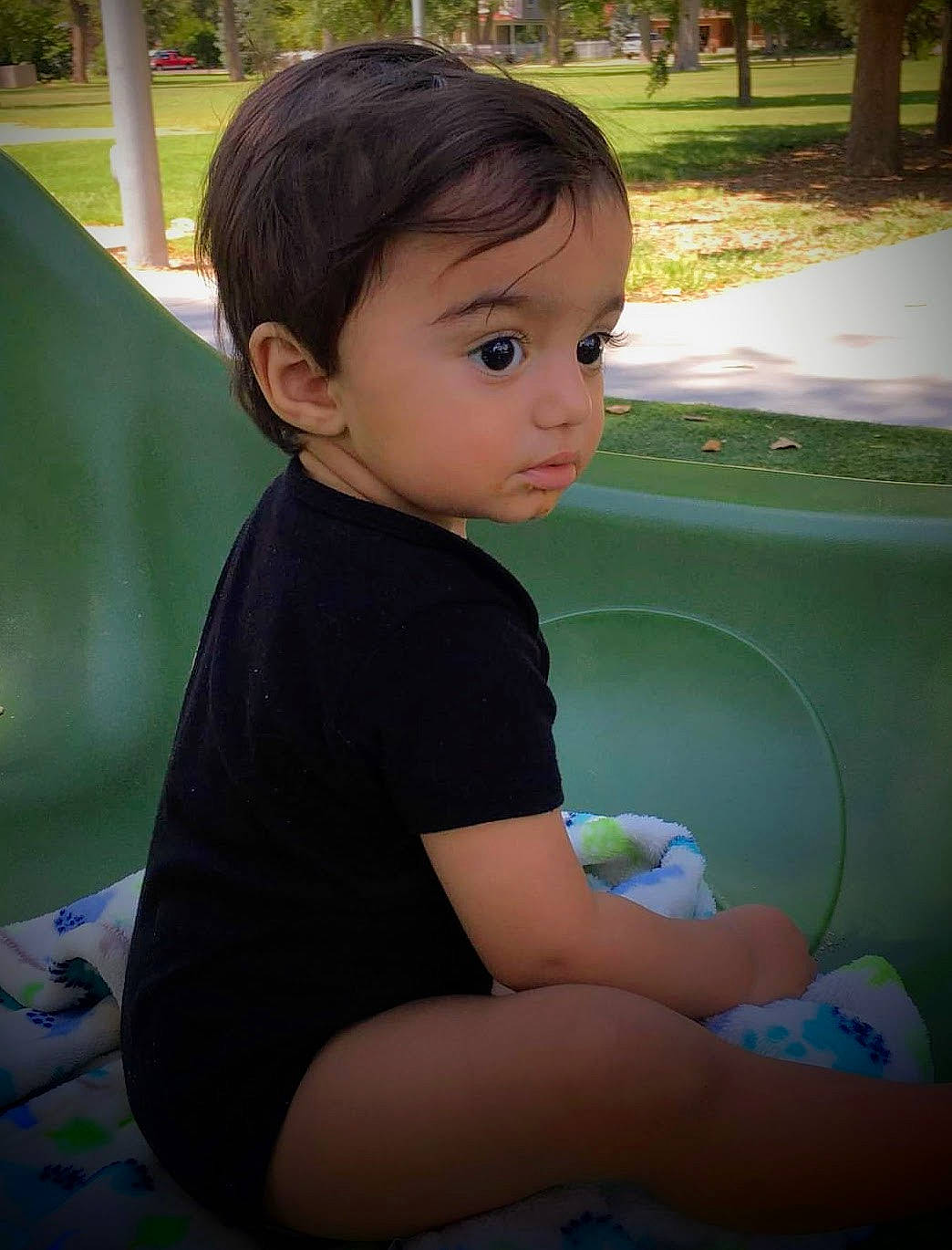 Kayden joined the competition — help win amazing prizes! cool, fun, grass, hair, happy, human_body, leisure, mammal, person, plant, recreation, shorts, skin, standing, summer, thigh, tints_and_shades, toddler, tree, vertebrate