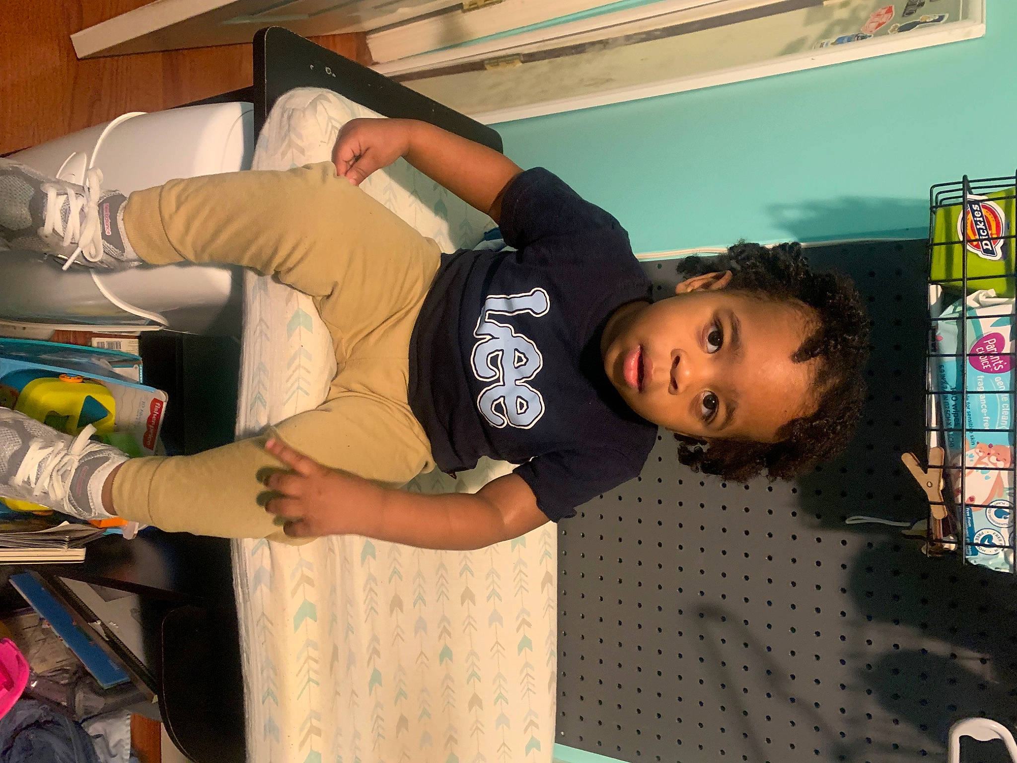 Braylon joined the competition — help win amazing prizes! child, elbow, flooring, fun, happy, human_leg, knee, leisure, person, play, room, sportswear, t_shirt, thigh, toddler, visual_arts