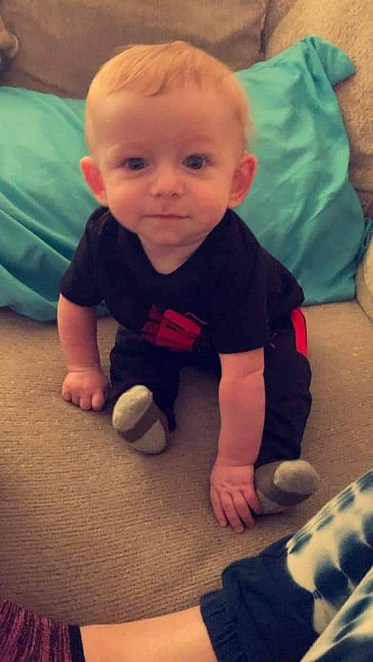 Colton joined the competition — help win amazing prizes! baby, baby_toddler_clothing, cheek, child, comfort, cool, eye, finger, floor, flooring, fun, happy, head, leg, nose, person, skin, sleeve, smile, thumb