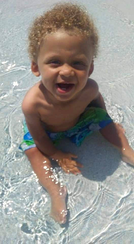 King joined the competition — help win amazing prizes! bathing, child, facial_expression, fun, happy, laugh, leisure, nose, person, play, recreation, smile, summer, swimming_pool, toddler, vacation, water_park