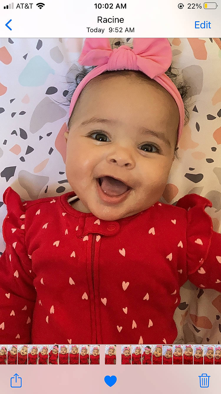 Shaylee Rose joined the competition — help win amazing prizes! baby, baby_laughing, baby_toddler_clothing, cheek, child, facial_expression, fun, happy, magenta, pattern, people_in_nature, person, photograph, pink, skin, sleeve, smile, snapshot, textile, toddler