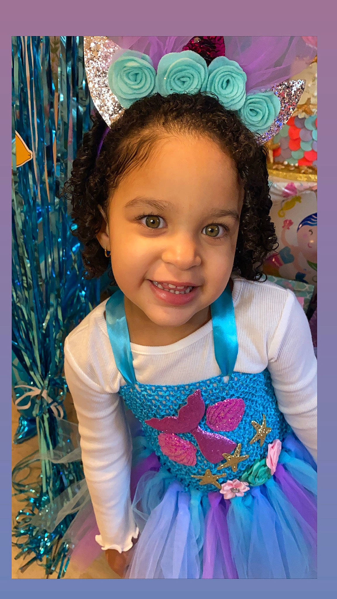 Bethany joined the competition — help win amazing prizes! cheek, child, fashion_accessory, fawn, hair_accessory, happy, headband, headgear, headpiece, joy, pattern, person, smile, toddler, turquoise