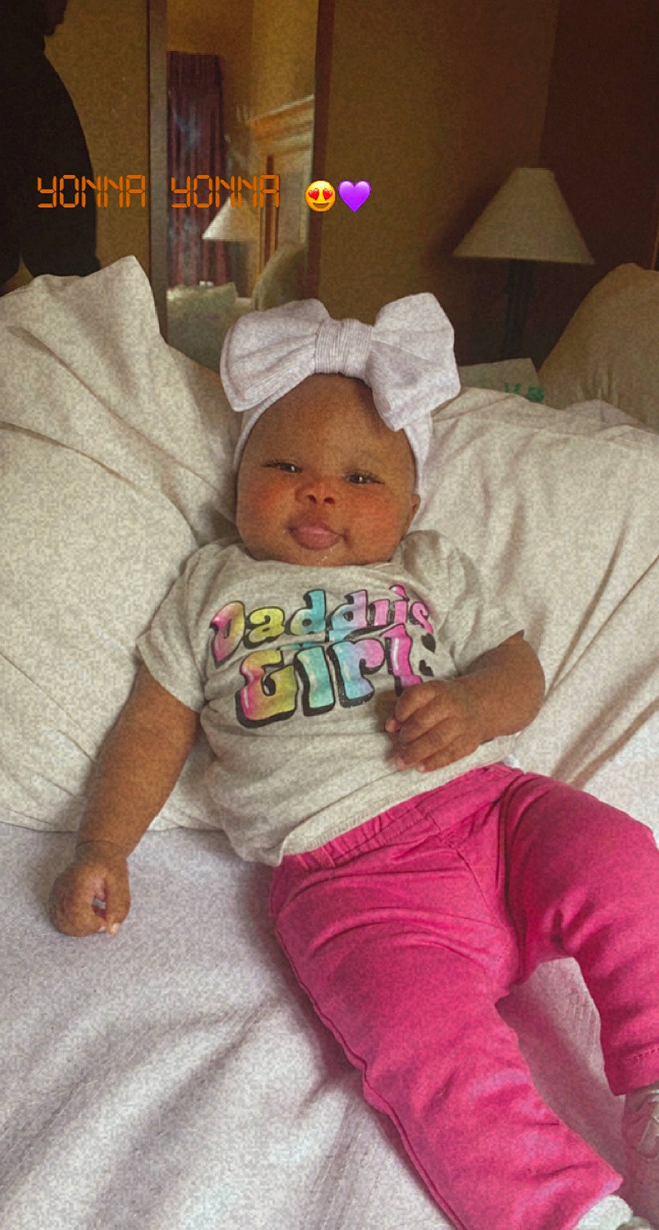 Kamelia joined the competition — help win amazing prizes! baby, baby_toddler_clothing, cap, cheek, child, comfort, couch, event, eye, fun, happy, head, headwear, lap, linens, magenta, person, pink, sleeve, smile