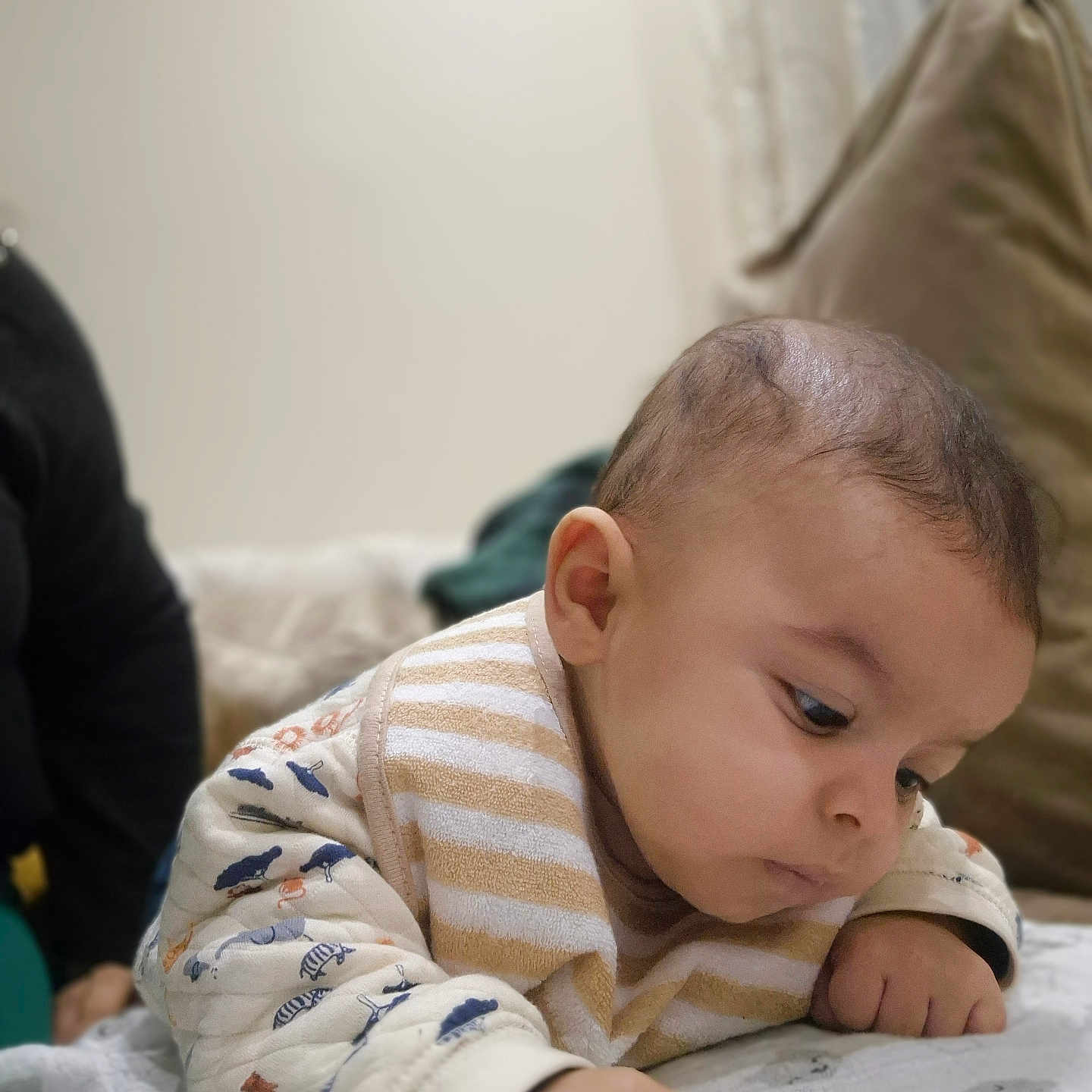 Araik a rejoint le concours — aidez-le/la à gagner de superbes lots ! baby, bib, blanket, child, clothing, curious, cushion, cute, expression, face, hand, indoors, infant, person, portrait, skin, sleepwear, soft, toddler, young