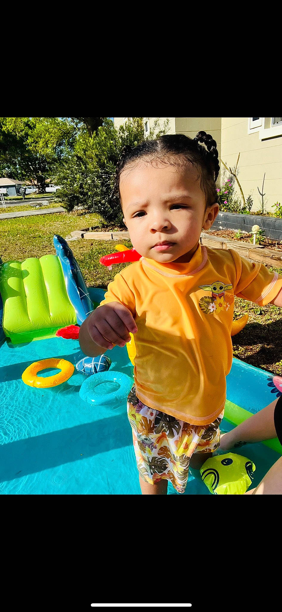 Zaylen joined the competition — help win amazing prizes! baby, baby_toddler_clothing, face, facial_expression, fun, grass, green, hair, happy, head, iris, leisure, people_in_nature, person, plant, recreation, sitting, summer, t_shirt, toddler