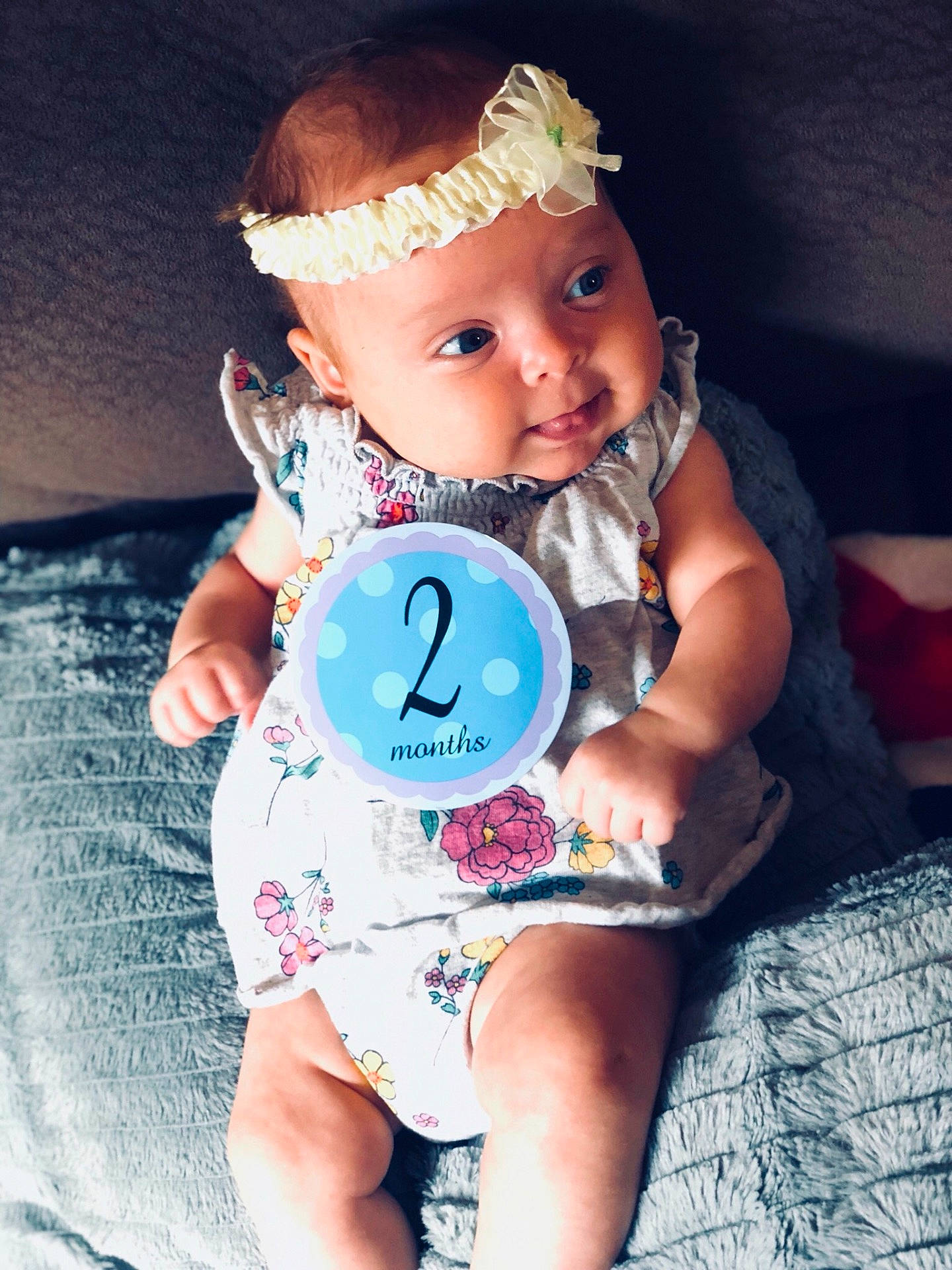 Gianna is registered to the contest to win money with this photo: child, girl, hair_accessory, happiness, headgear, infant, person, product, smile, toddler