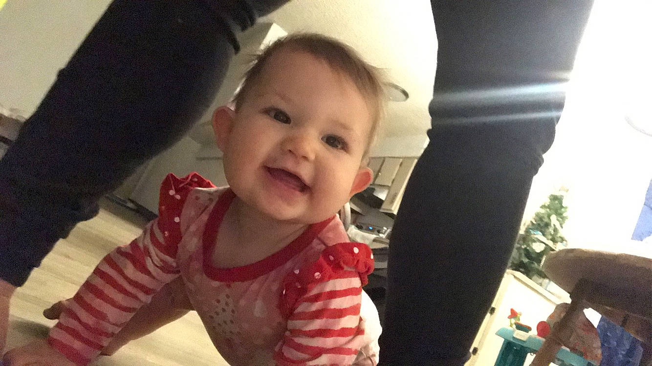 Letty joined the competition — help win amazing prizes! baby, baby_grabbing_for_something, baby_laughing, baby_toddler_clothing, car_seat, cheek, child, joy, person, thumb, toddler