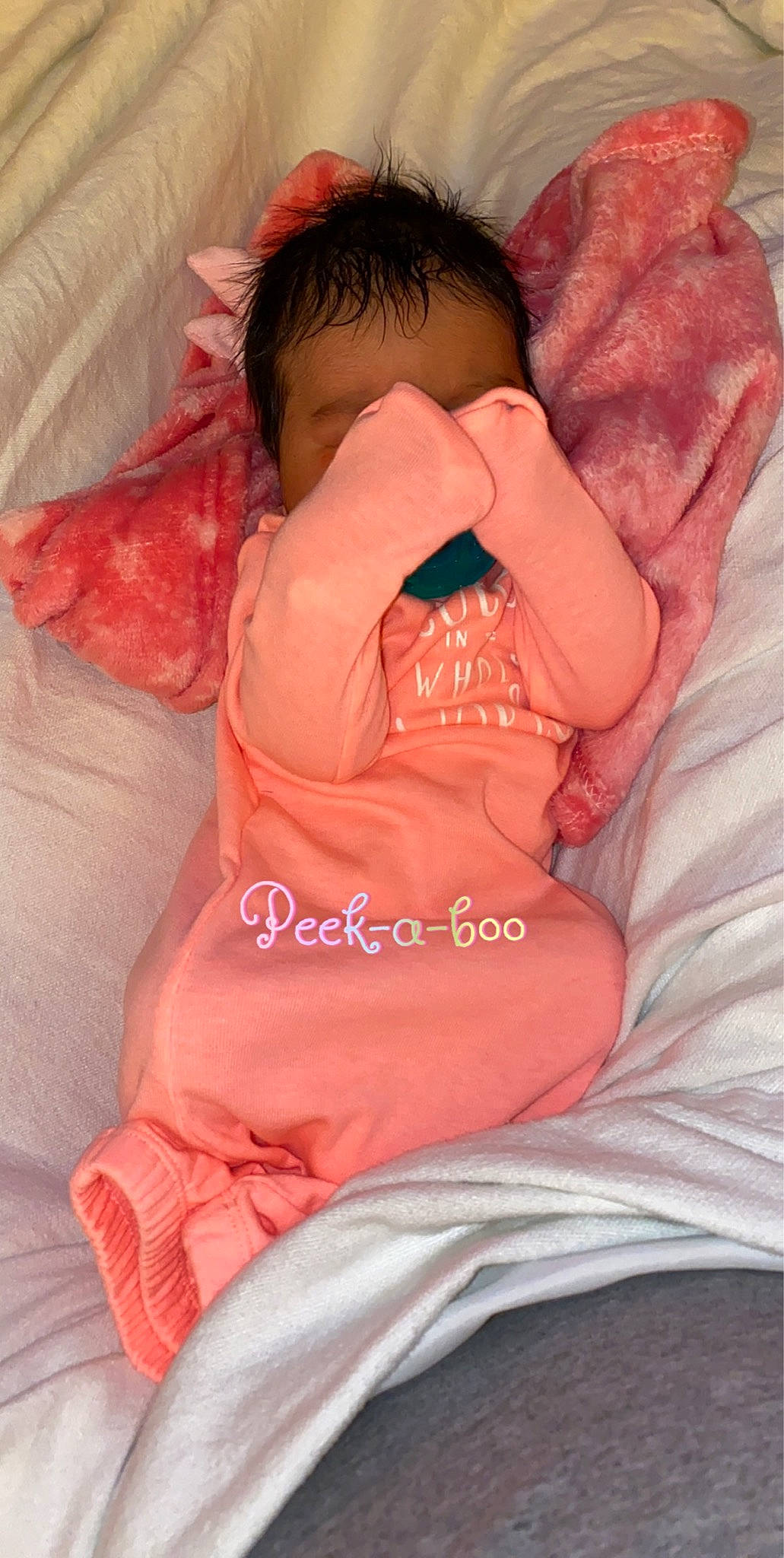 Kyleah joined the competition — help win amazing prizes! arm, baby, bedtime, birth, cheek, child, flesh, hand, muscle, nap, neck, nose, peach, person, skin, sleep, textile, toddler