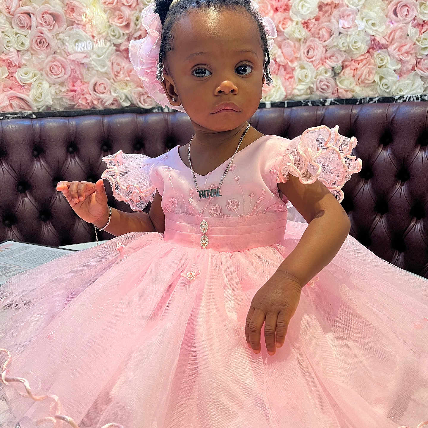 Royal joined the competition — help win amazing prizes! bodypart, child, clothing, couch, dress, eveningdress, face, fashion, female, finger, formalwear, girl, gown, hand, head, person, photography, portrait, sitting, toy