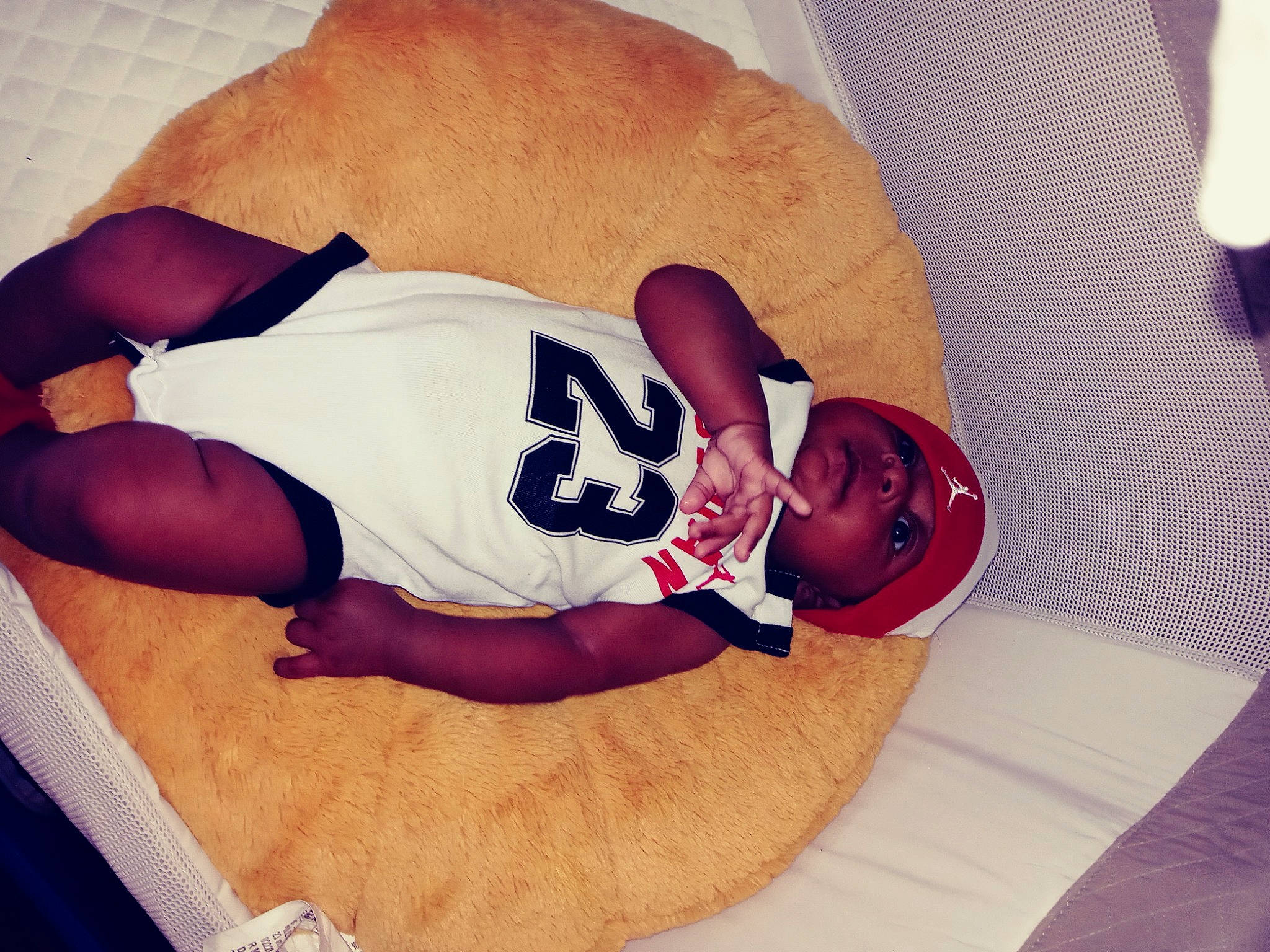 Elijah-jason joined the competition — help win amazing prizes! abdomen, baby, baby_sleeping, baby_toddler_clothing, carmine, chest, comfort, elbow, finger, headwear, human_body, human_leg, joint, knee, person, sleeve, stomach, t_shirt, thigh, trunk