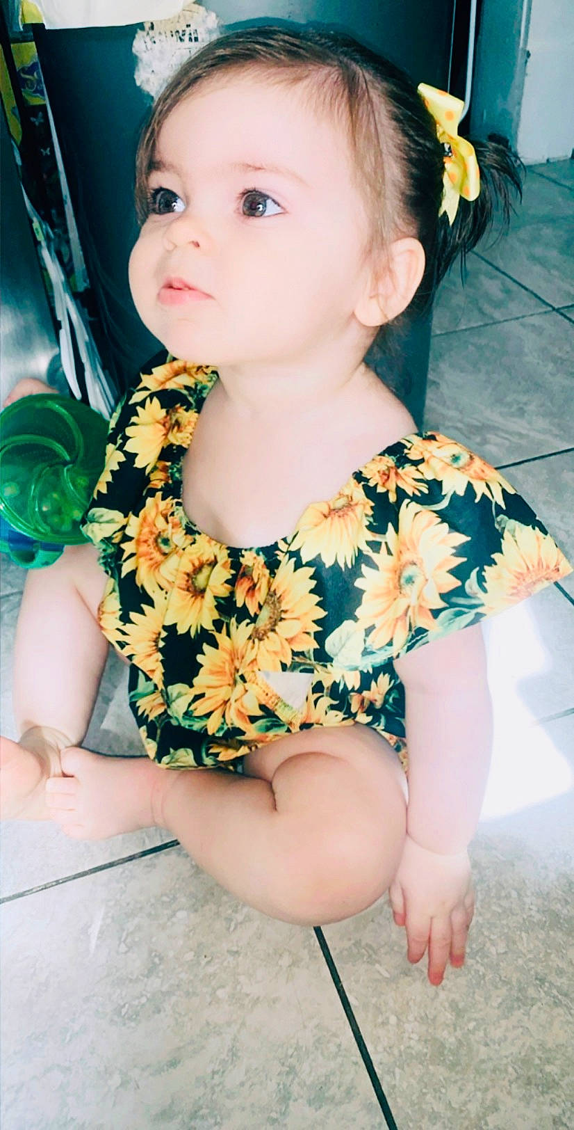Hailynn joined the competition — help win amazing prizes! baby, baby_toddler_clothing, child_model, day_dress, earrings, embellishment, eyelash, floral_design, hair_accessory, hair_tie, hand, headband, headpiece, nail, person, portrait_photography, throat