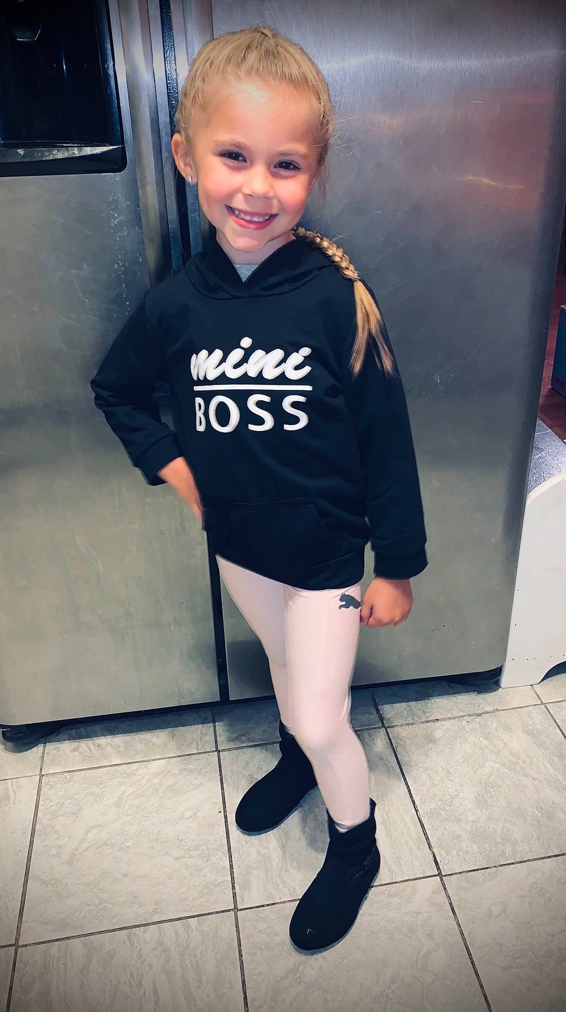 Laikyn joined the competition — help win amazing prizes! blond, electric_blue, fashion_design, fun, gas, human_leg, joint, joy, knee, person, photograph, sleeve, smile, snapshot, sportswear, standing, street_fashion, t_shirt, thigh, toddler