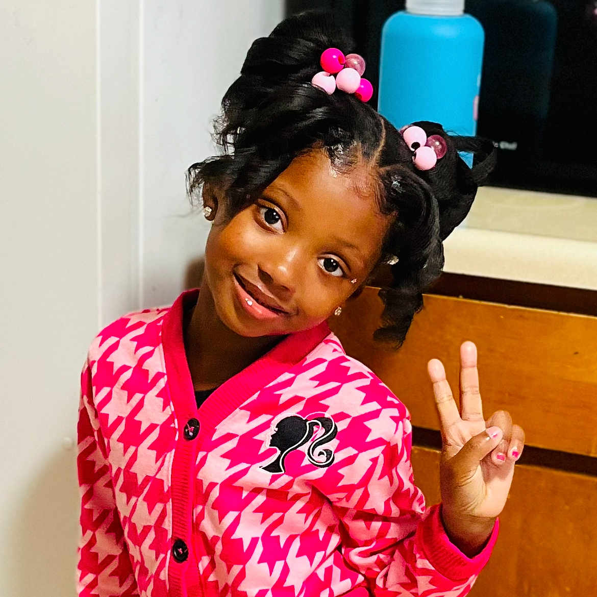Royalty joined the competition — help win amazing prizes! blackhair, bodypart, bunhairstyle, child, clothing, dimples, face, female, finger, girl, hair, hand, happy, head, person, photography, portrait, shoulder, sleeve, smile