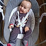 Vincenzo a rejoint le concours — aidez-le/la à gagner de superbes lots ! baby, child, smiling, sitting, baby_rocker, gray, clothing, floor, wooden_floor, pacifier_clip, red_socks, happy, indoor, infant, person, furniture, toy, accessory, home, cute
