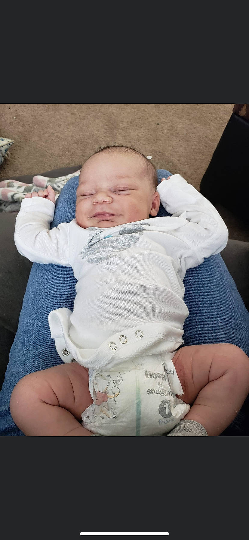Zy'Air is registered to the contest to win money with this photo: abdomen, baby, baby_products, baby_sleeping, baby_toddler_clothing, cheek, child, comfort, foot, fun, gesture, grass, happy, human_leg, person, sitting, skin, sleep, thumb, toddler