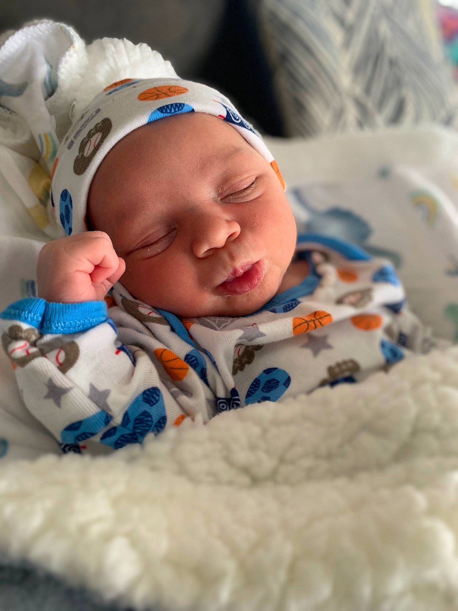 Zy'Air joined the competition — help win amazing prizes! azure, baby, baby_products, baby_sleeping, baby_toddler_clothing, bedtime, cheek, child, comfort, face, fur, happy, headwear, iris, linens, person, portrait_photography, product, room, skin