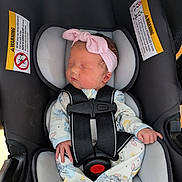 Skye joined the competition — help win amazing prizes! baby, newborn, car_seat, headband, sleeping, infant, child, pajamas, straps, safety, cute, peaceful, indoor, clothing, person, portrait, rest, soft, small, seat