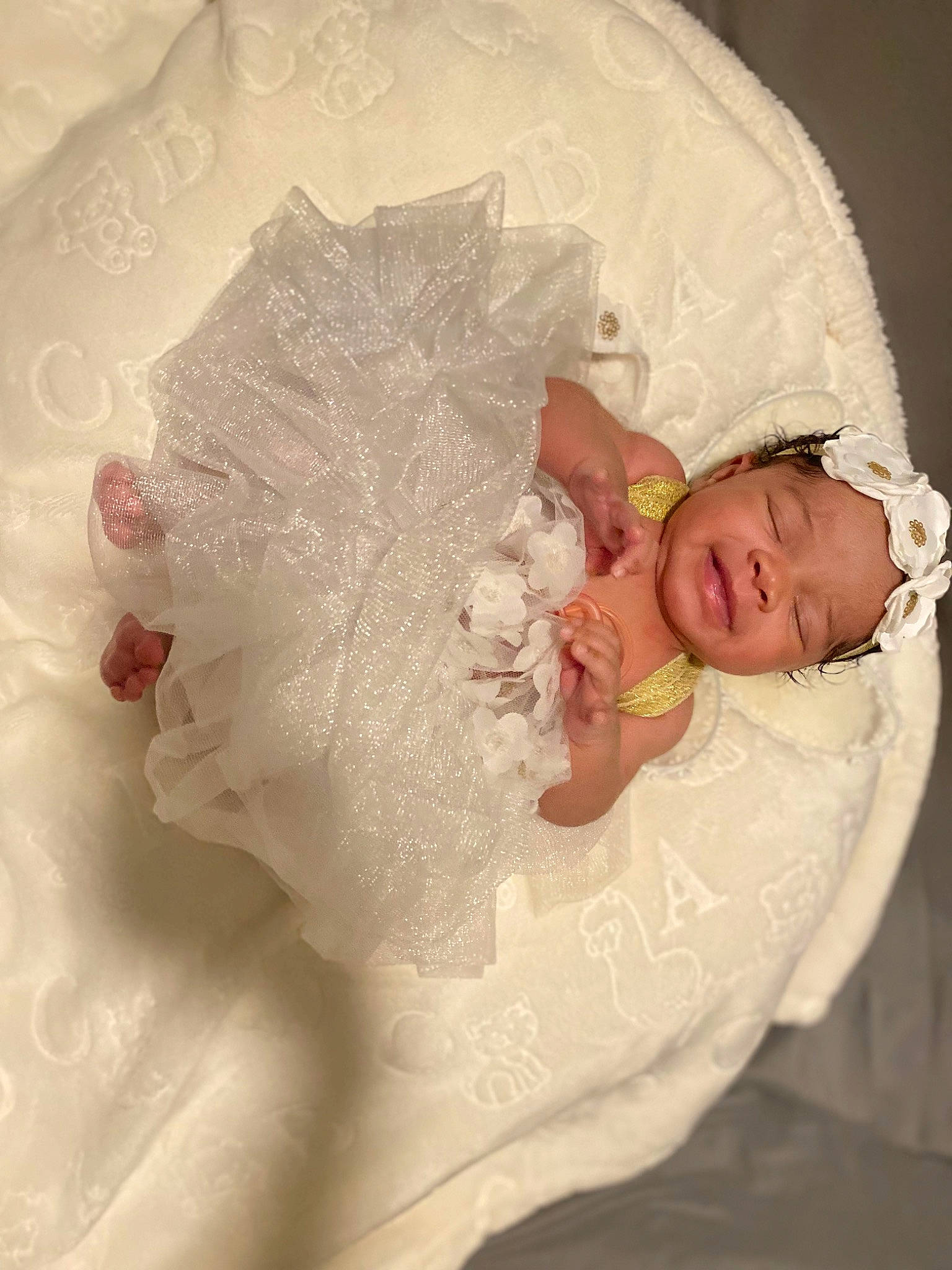 Kataleya joined the competition — help win amazing prizes! baby, baby_products, baby_sleeping, baby_toddler_clothing, bridal_accessory, child, comfort, dress, embellishment, eyebrow, hand, head, headgear, headpiece, headwear, iris, linens, person, petal, skin