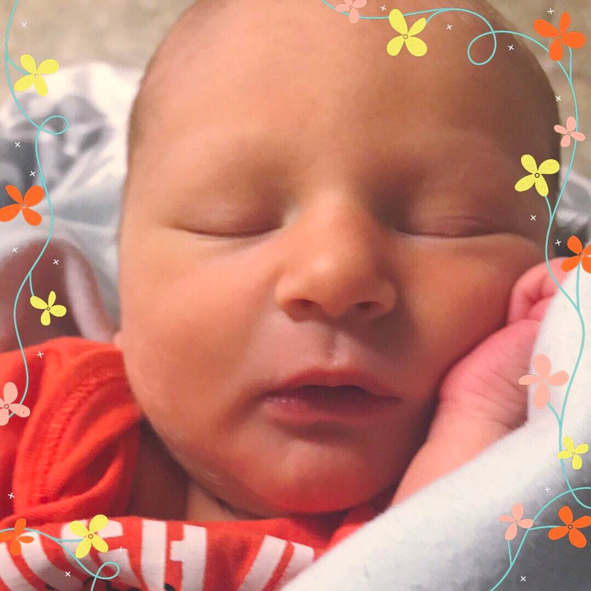 Hayes is registered to the contest to win money with this photo: bedtime, cheek, child, close_up, ear, eye, face, forehead, girl, head, infant, iris, lip, mouth, nose, person, product, skin, sleep, smile