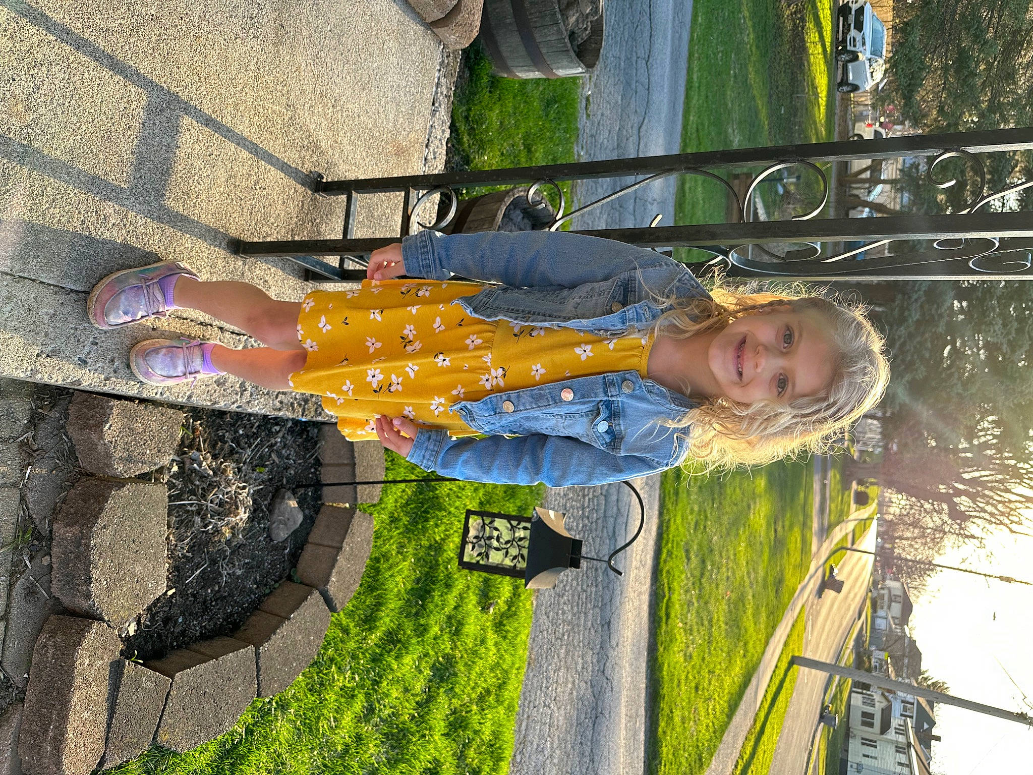 Raylyn joined the competition — help win amazing prizes! baby_toddler_clothing, child, fun, grass, human_leg, joy, leisure, people_in_nature, person, plant, shadow, smile, toddler, tree, walking_shoe, water