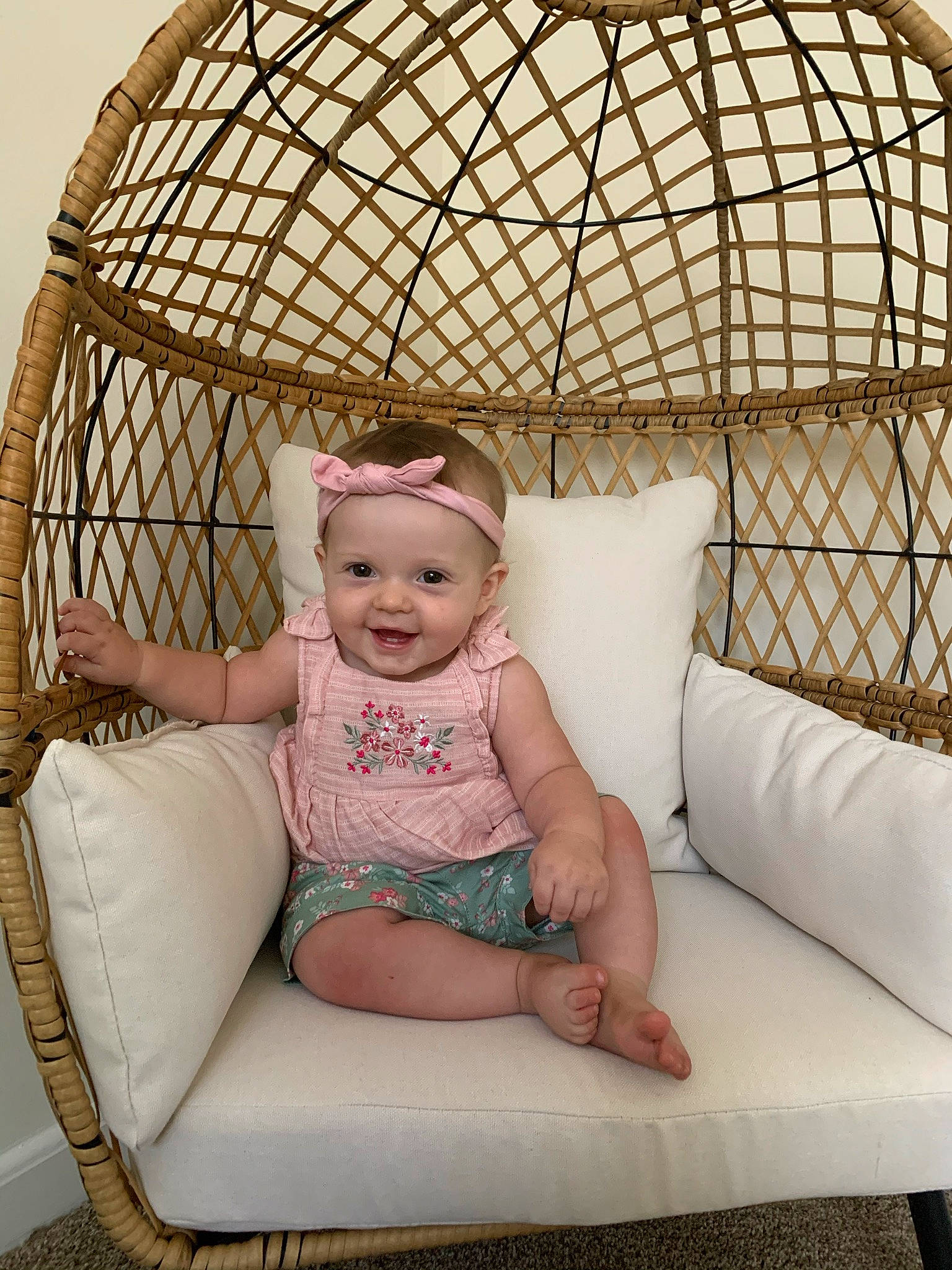 River joined the competition — help win amazing prizes! baby, baby_toddler_clothing, comfort, couch, fashion_accessory, flash_photography, furniture, happy, headwear, joy, leisure, mesh, outdoor_furniture, pattern, person, product, recreation, sitting, smile, textile