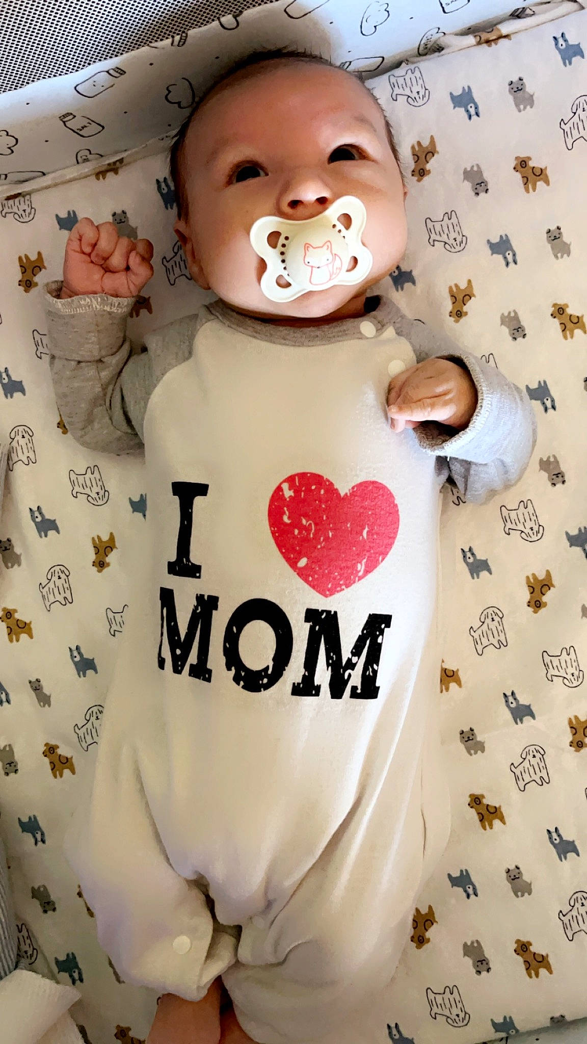 Kashius is registered to the contest to win money with this photo: baby_toddler_clothing, carmine, child, eyelash, font, gesture, happy, head, pattern, peach, person, pink, product, selfie, sleeve, t_shirt, top, toy, white