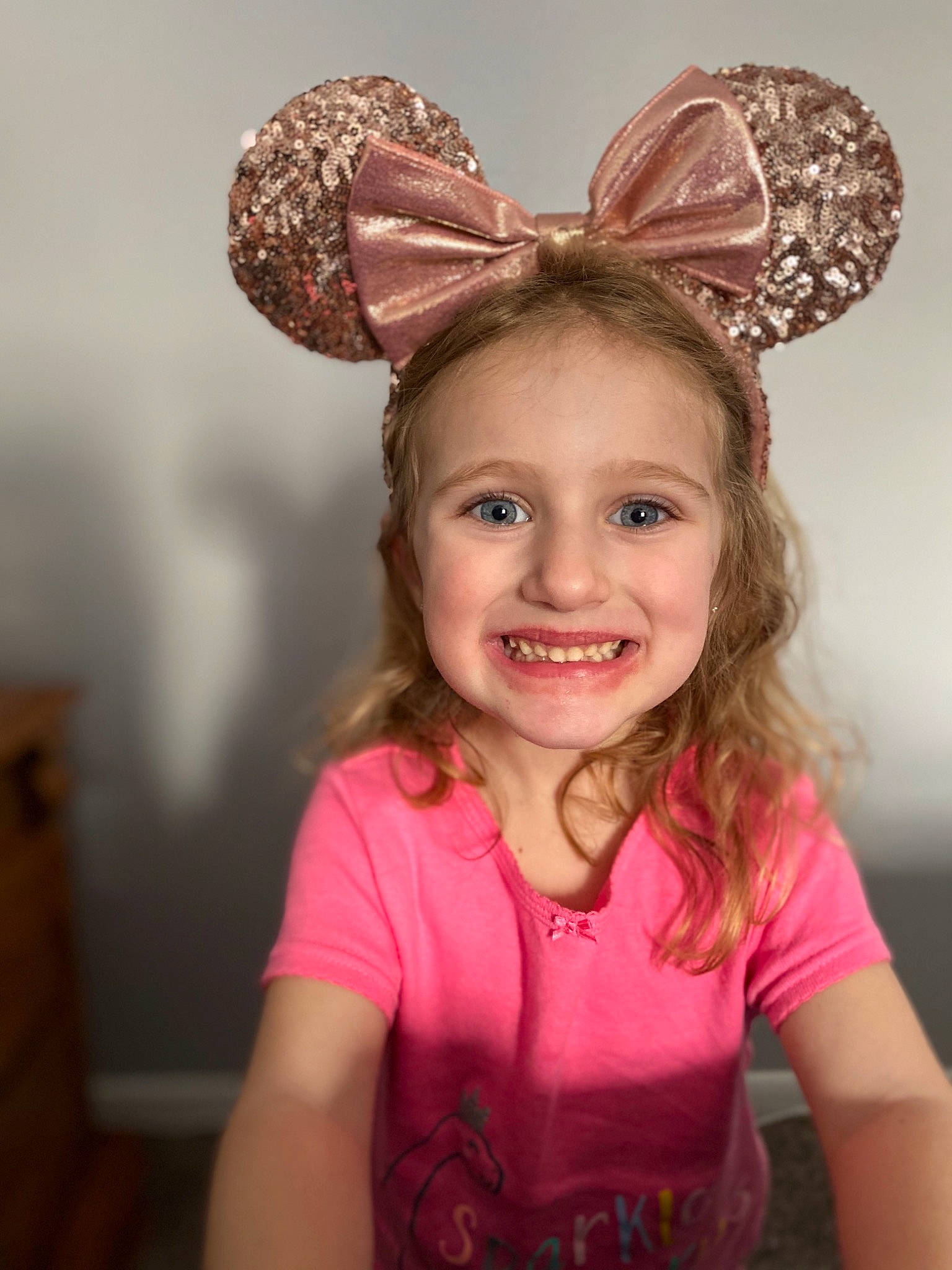Sophia joined the competition — help win amazing prizes! brown_hair, child, clothing, costume, costume_accessory, ear, fashion_accessory, fawn, hair, hair_accessory, happy, head, headband, headgear, headpiece, human_body, joy, organ, person, pink