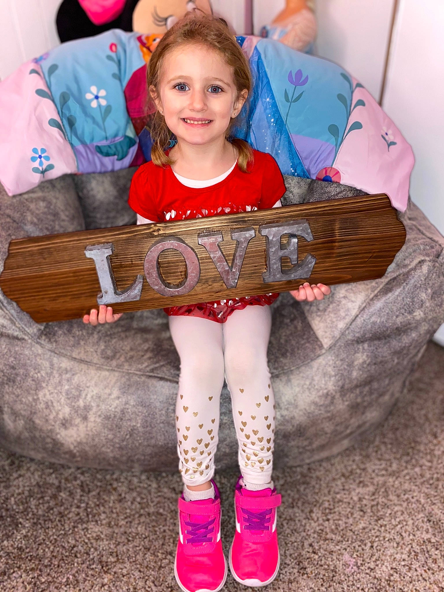 Sophia joined the competition — help win amazing prizes! child, child_model, footwear, joy, person, pink, shoe, sitting, toddler