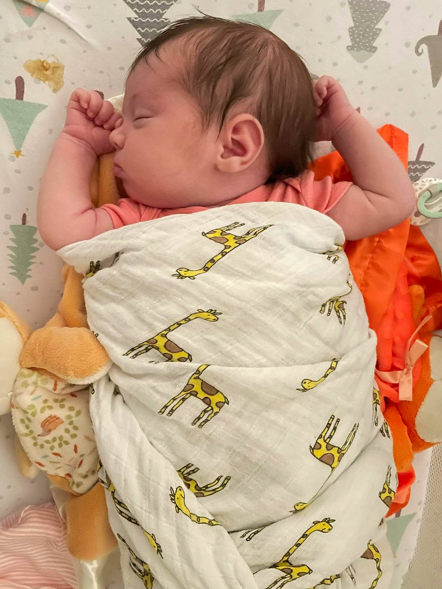 Leanne joined the competition — help win amazing prizes! baby, baby_safety, baby_sleeping, baby_toddler_clothing, bedding, cheek, child, comfort, face, hair, happy, head, linens, neck, nose, person, skin, sleeve, t_shirt, textile