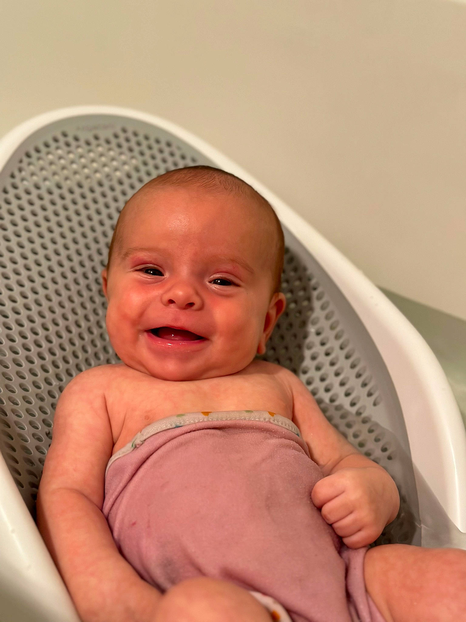 Trevor is registered to the contest to win money with this photo: arm, baby, baby_toddler_clothing, cheek, child, comfort, eye, facial_expression, finger, hand, happy, iris, joy, lip, mouth, person, product, skin, smile, stomach