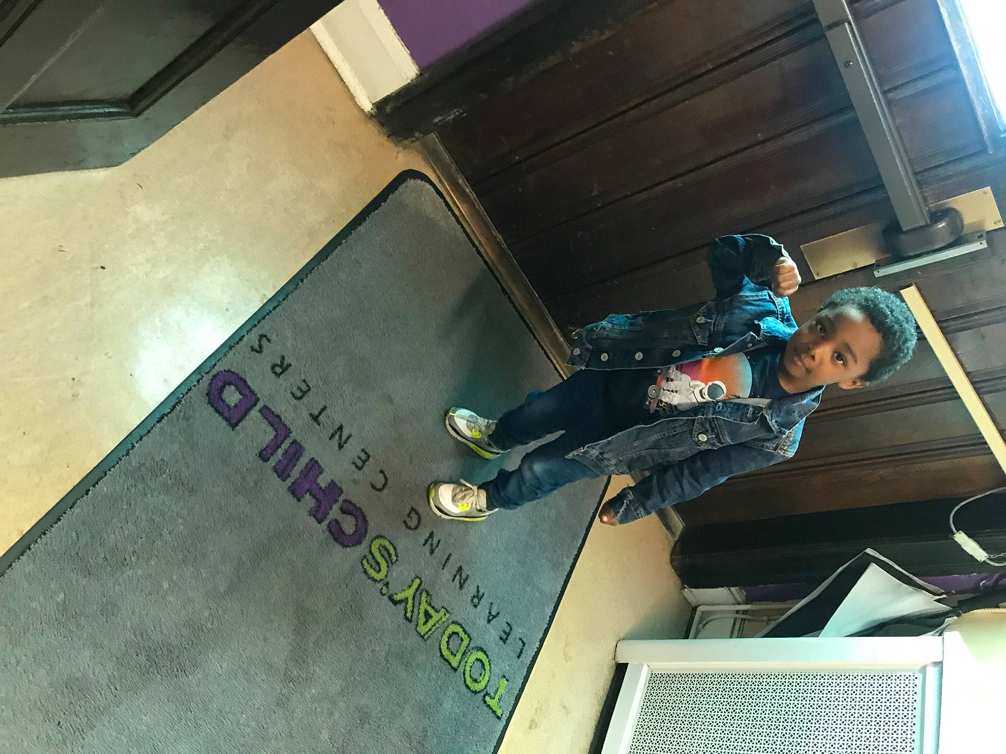 Abdul is registered to the contest to win money with this photo: fictional_character, flooring, font, hat, machine, person, personal_protective_equipment, recreation, room