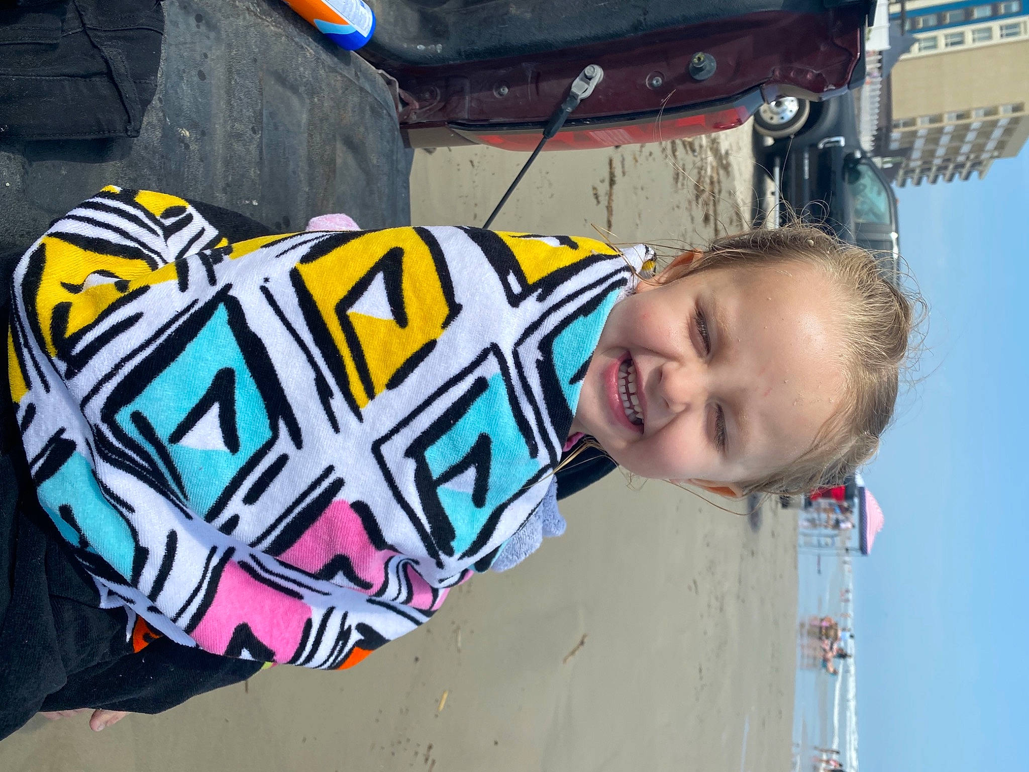 Brynnlee joined the competition — help win amazing prizes! art, asphalt, automotive_tire, automotive_wheel_system, child, cool, fashion_accessory, font, fun, graffiti, happy, joy, leisure, paint, pattern, person, sky, smile, t_shirt, toddler
