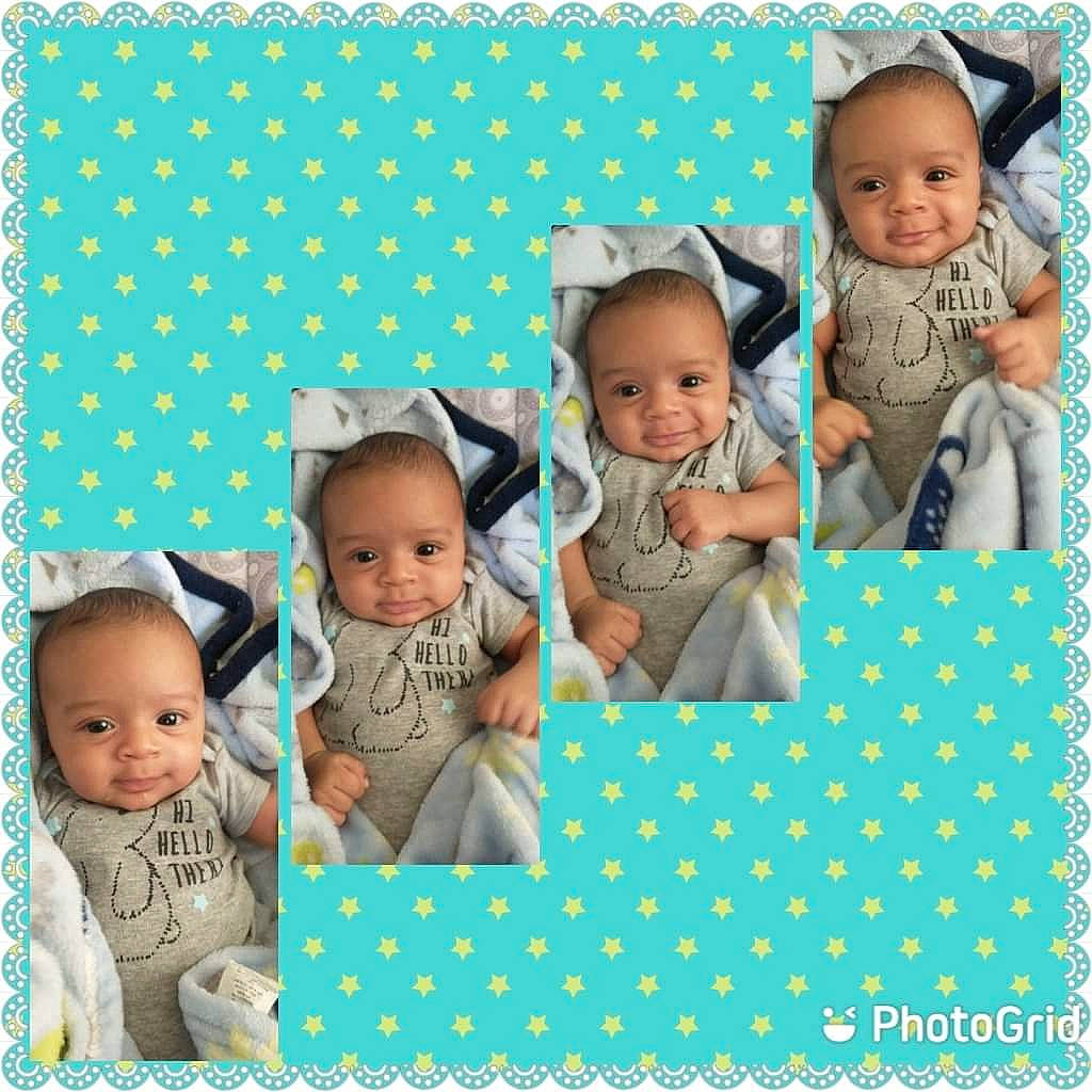 Justus joined the competition — help win amazing prizes! aqua, art, baby, baby_toddler_clothing, blue, child, face, facial_expression, happy, joy, pattern, person, photograph, product, rectangle, sleeve, smile, snapshot, t_shirt, textile