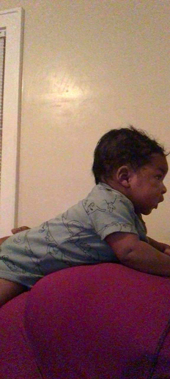 Jahari joined the competition — help win amazing prizes! arm, child, elbow, joint, muscle, neck, person, shoulder, sitting, toddler