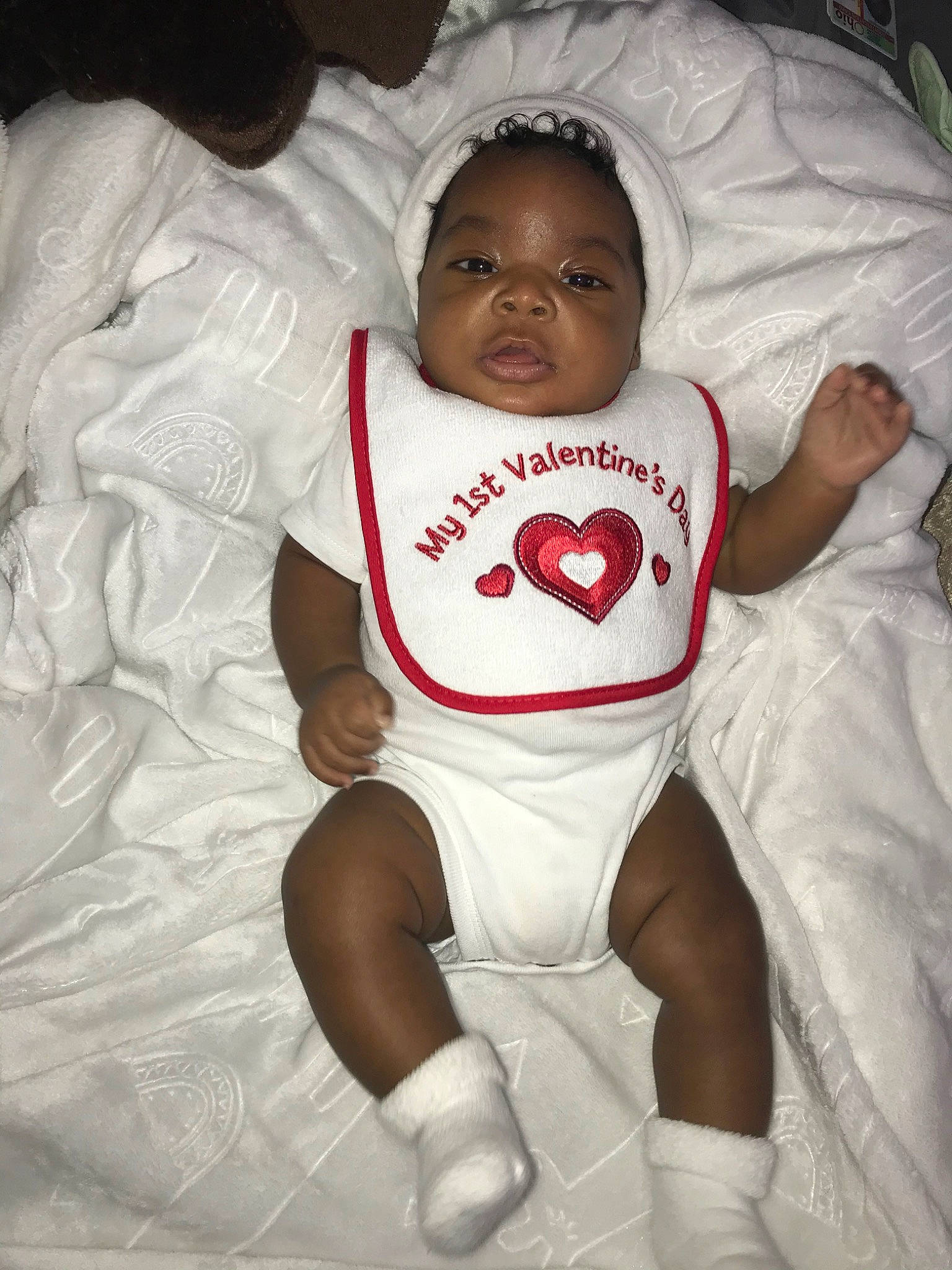 Jahari is registered to the contest to win money with this photo: baby, child, person, product, t_shirt, toddler