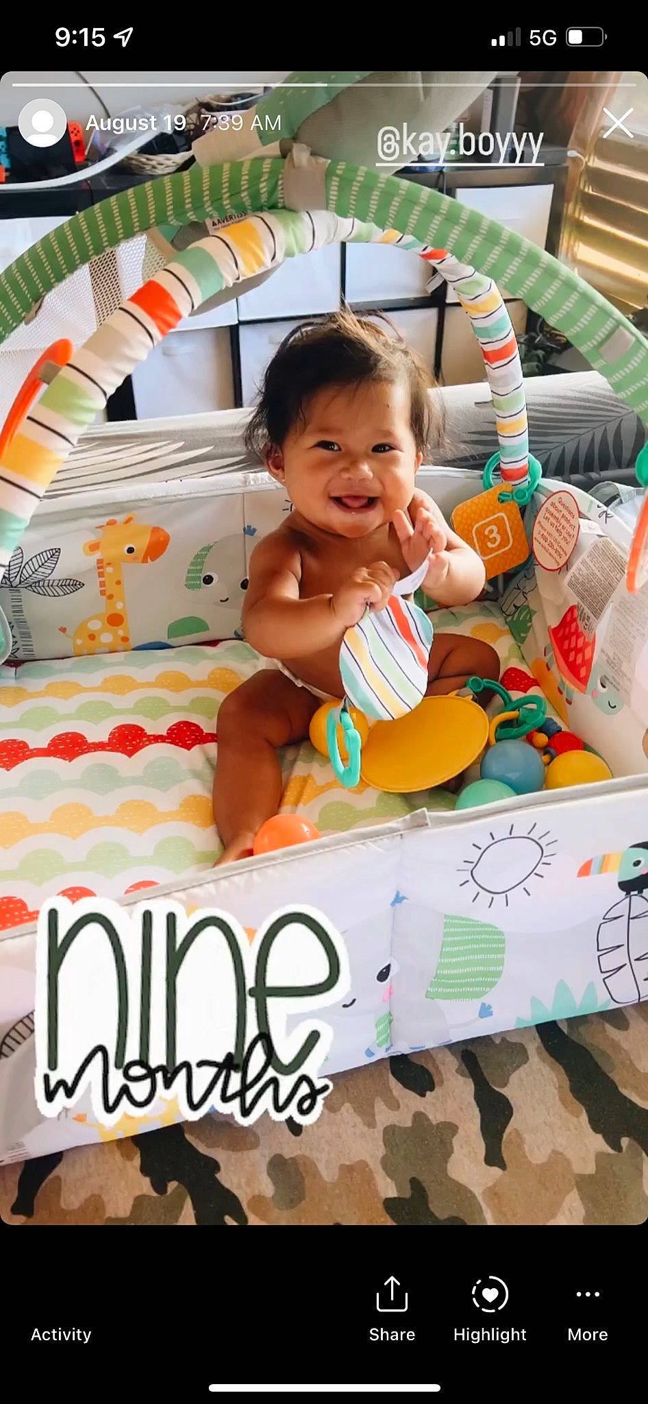 Kawena joined the competition — help win amazing prizes! baby, bedding, child, comfort, event, fun, happy, joy, leisure, linens, people, person, pillow, play, product, room, smile, snapshot, summer, textile