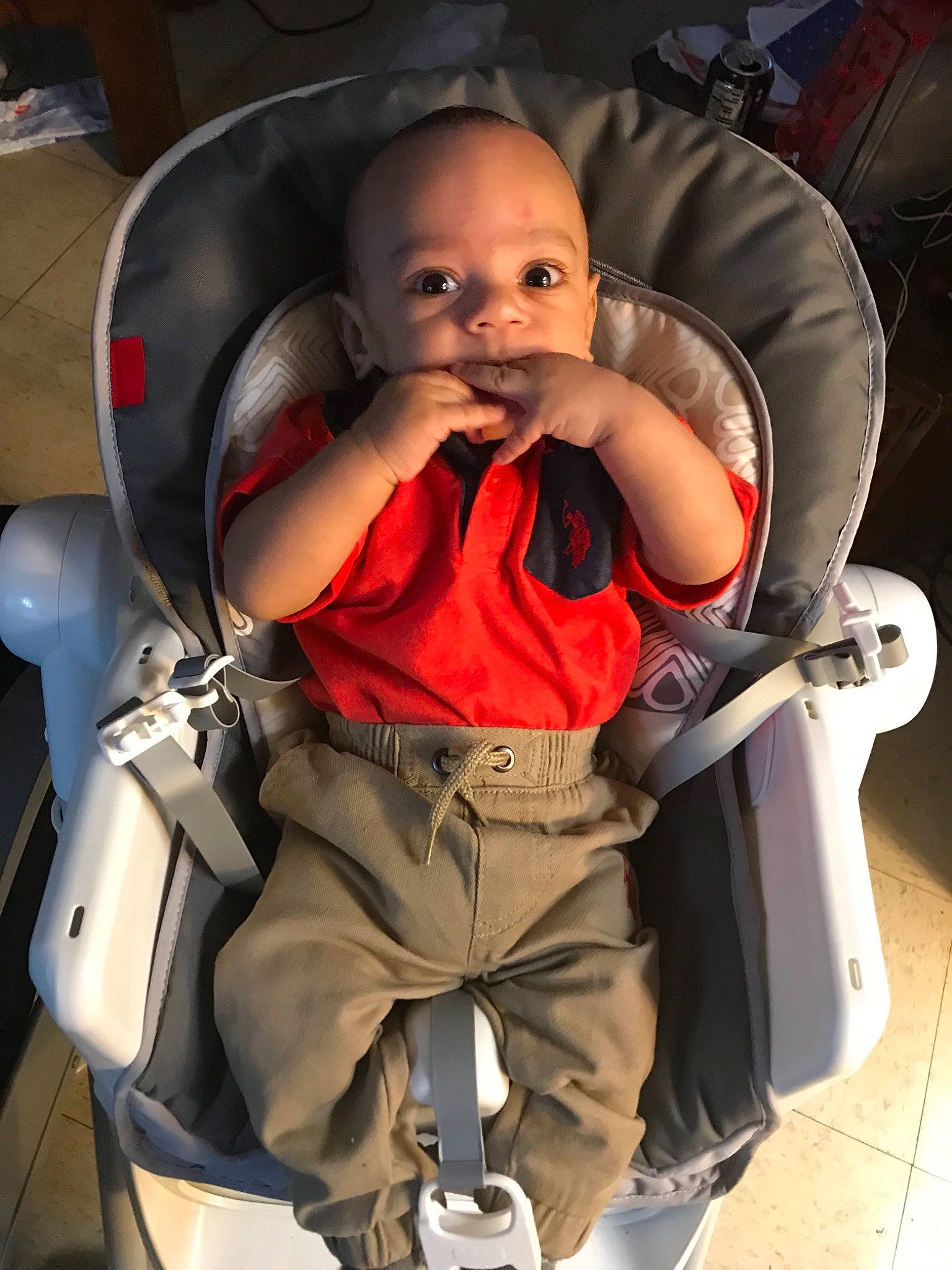 Brady joined the competition — help win amazing prizes! baby_carriage, baby_products, car_seat, child, person, personal_protective_equipment, product, toddler