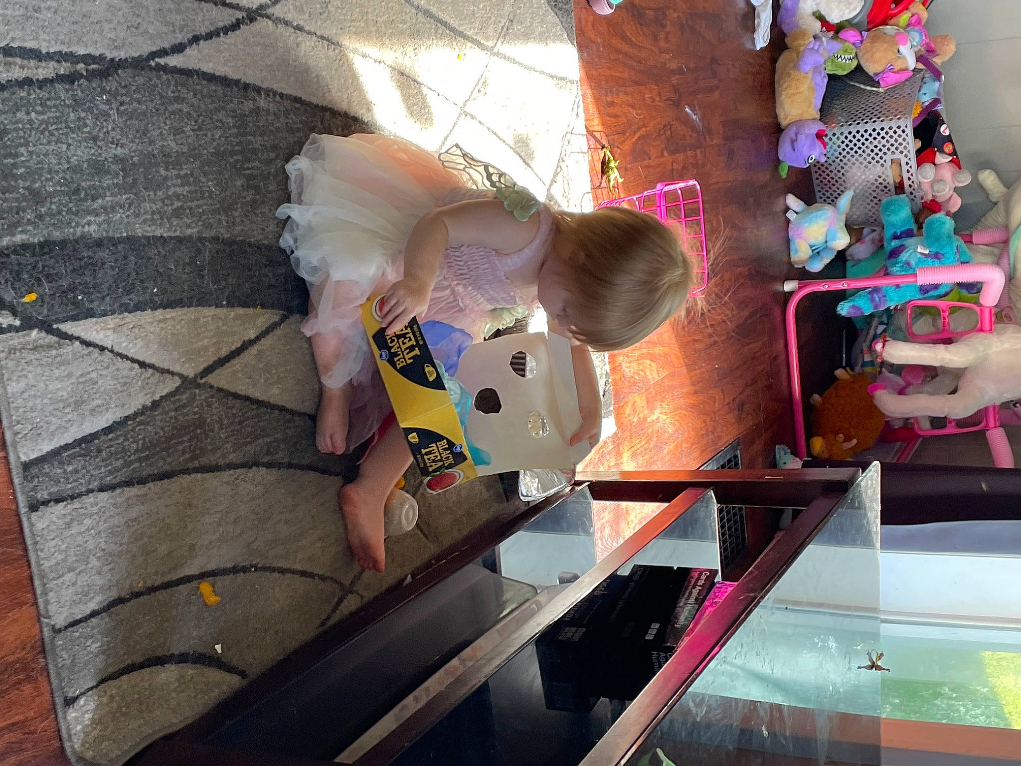 Ava joined the competition — help win amazing prizes! animation, carmine, child, doll, event, flooring, fun, leisure, machine, magenta, party_supply, pattern, person, plastic, recreation, room, stuffed_toy, toy, tree, visual_arts